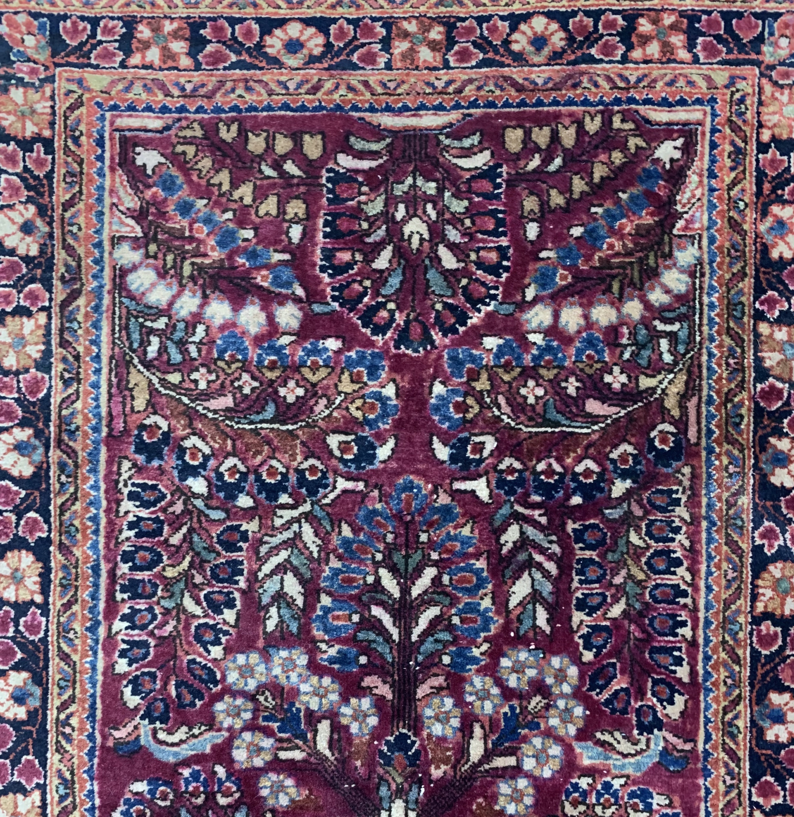 Detail b: Us Re-Import Sarogh, Persien, Anfang 20.Jhd, Wolle auf Baumwolle, ca. 146 x 78 cm, EHZ: 3