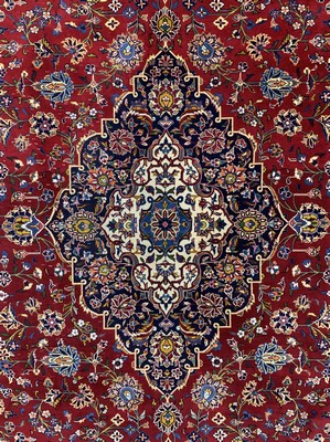 26769644b - Kashan#"Ghotbi#"fine, signed, Persia, mid-20thcentury, corkwool on cotton, approx. 350 x 255cm, condition: 3. Rugs, Carpets & Flatweaves