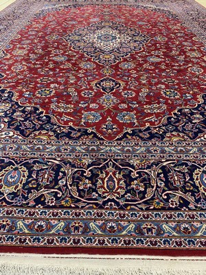 26769644d - Kashan#"Ghotbi#"fine, signed, Persia, mid-20thcentury, corkwool on cotton, approx. 350 x 255cm, condition: 3. Rugs, Carpets & Flatweaves