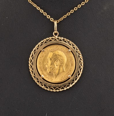 26771314a - 18 kt gold coin-pendant
