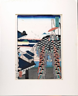 Image 26771904 - Sammlung aus 28 japanischen Farbholzschnitten Ukiyo-e, 19. Jh.