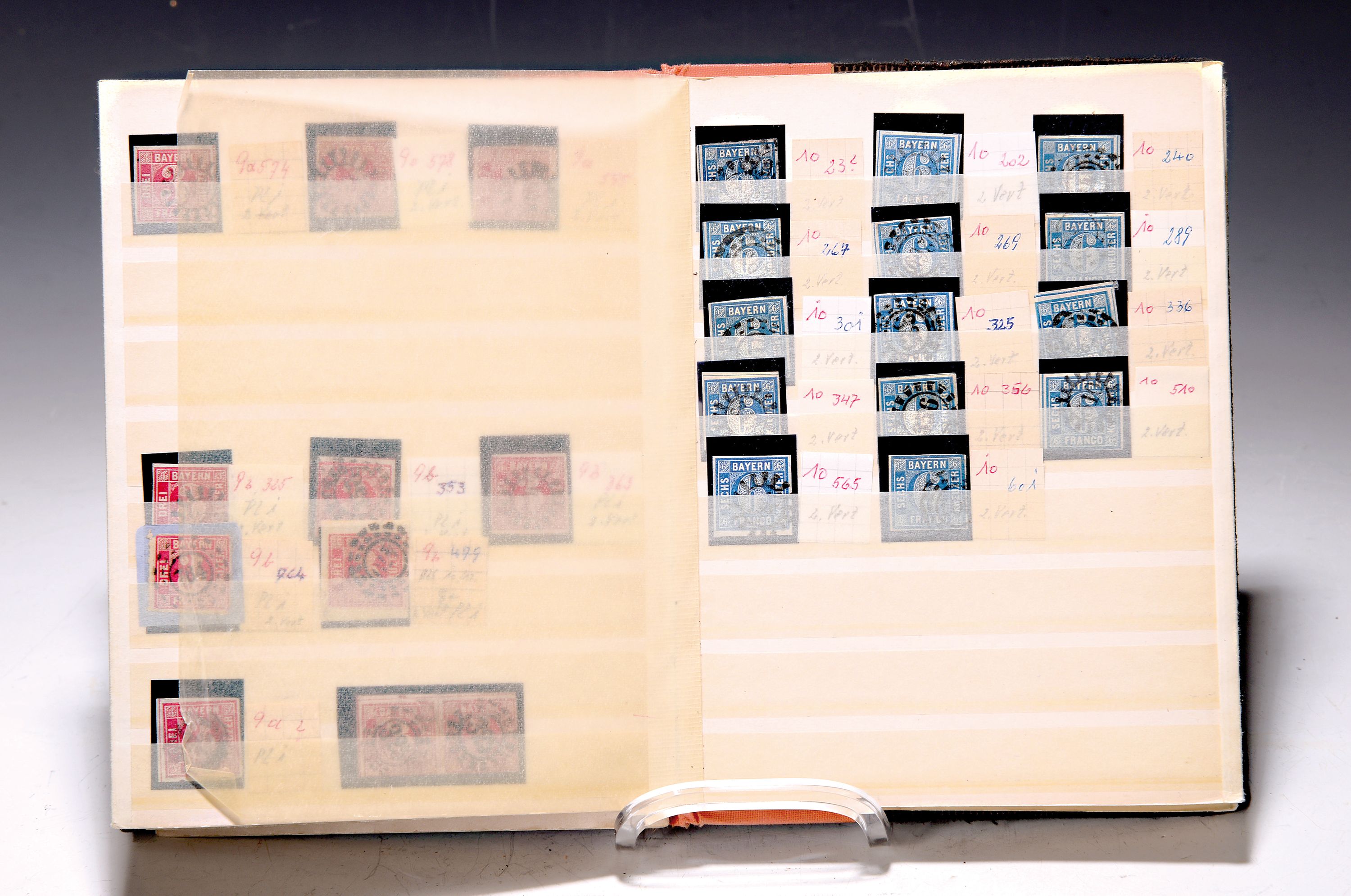 Konvolut Briefmarken, Hauptwerte: Bayern Nr. 2, 3, 4, 5, 9, 10, 11 und andere Werte, gestempelt, dazu u.a. Ganzsachen, Luftpost, Reichspost, ...