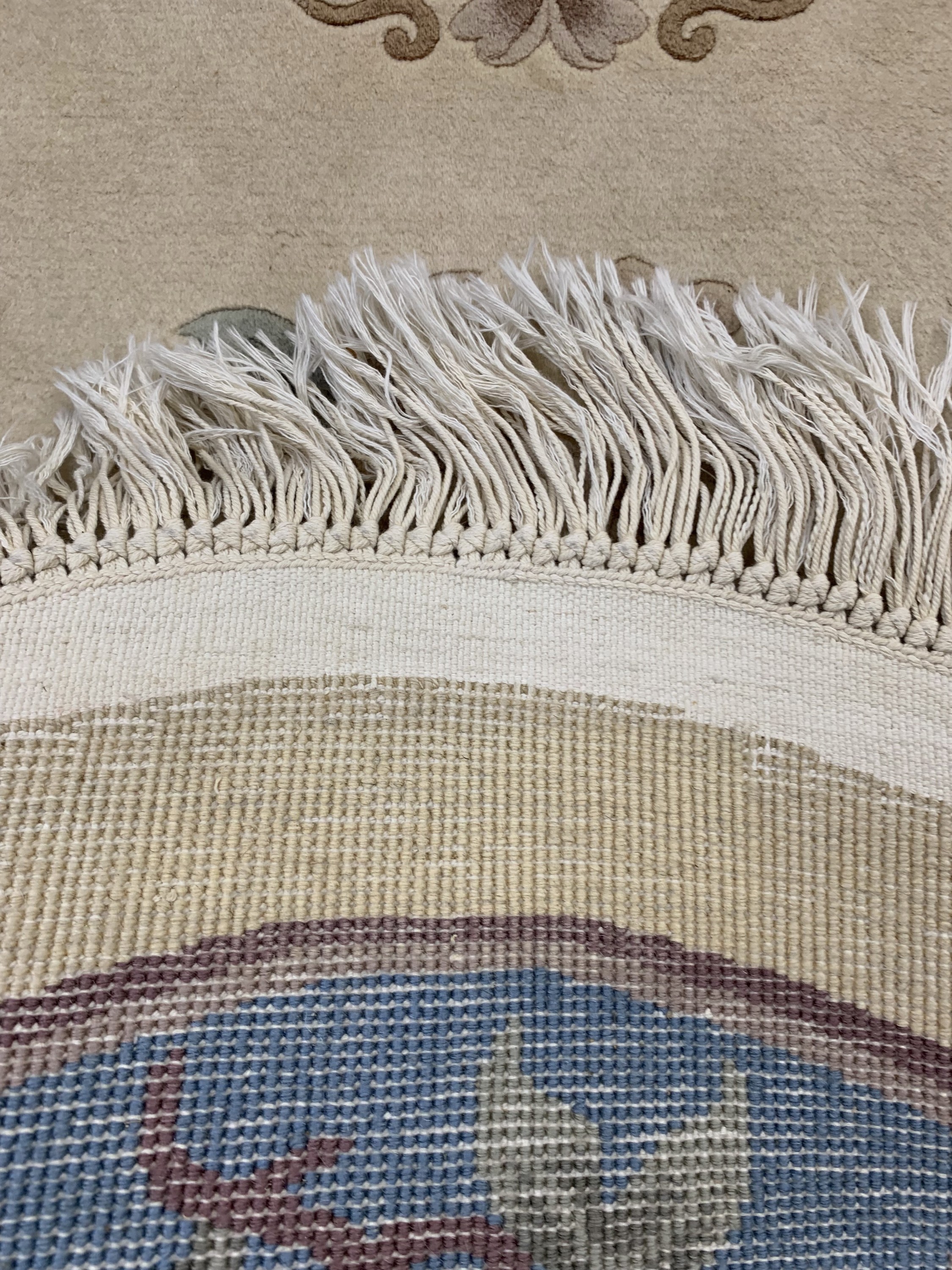 Detail c: 1 paar Aubusson, China, Mitte 20. Jhd, Wolle auf Baumwolle, ca. 210 x 120 cm, EHZ: 2