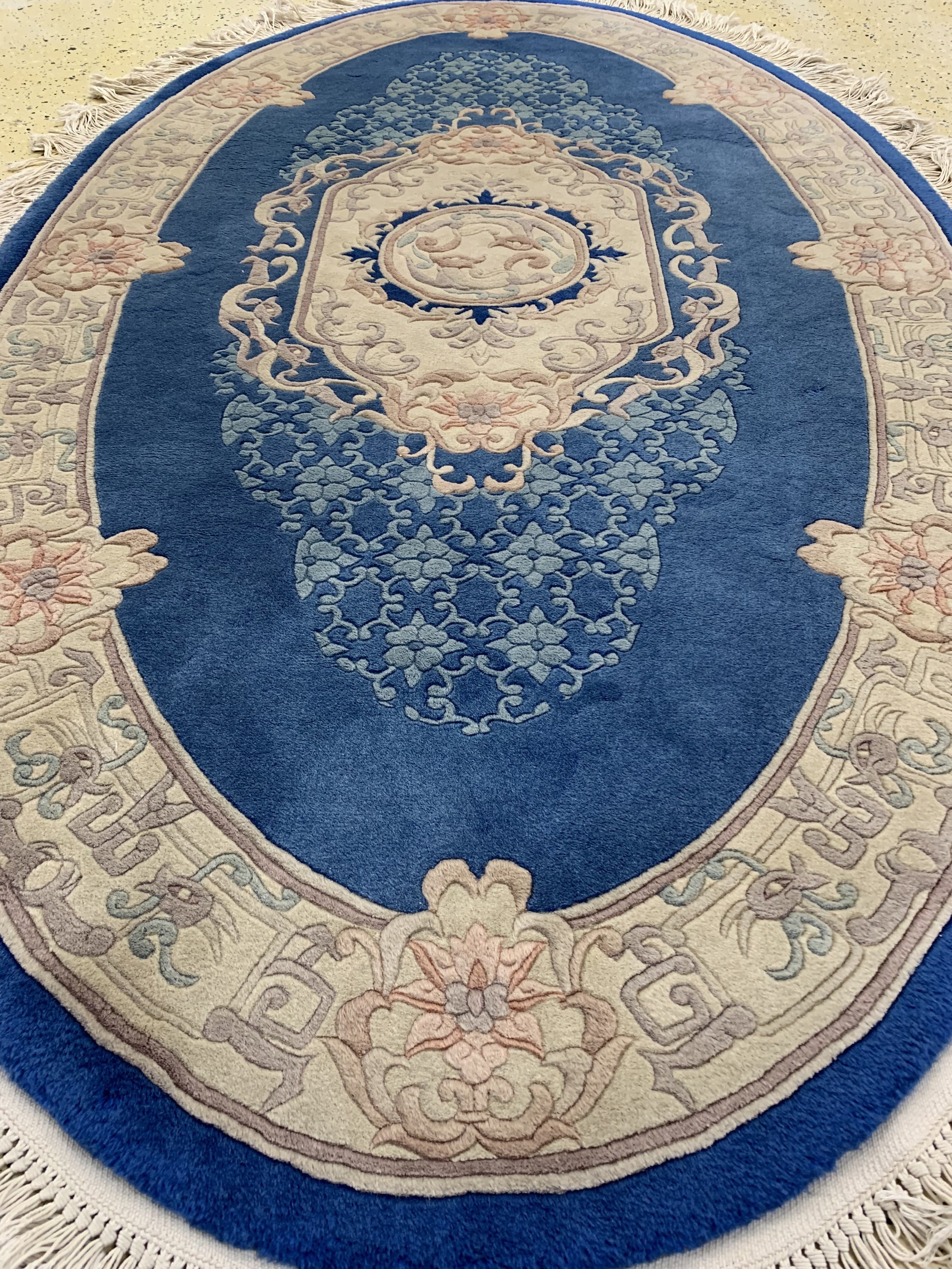 Detail e: 1 paar Aubusson, China, Mitte 20. Jhd, Wolle auf Baumwolle, ca. 210 x 120 cm, EHZ: 2