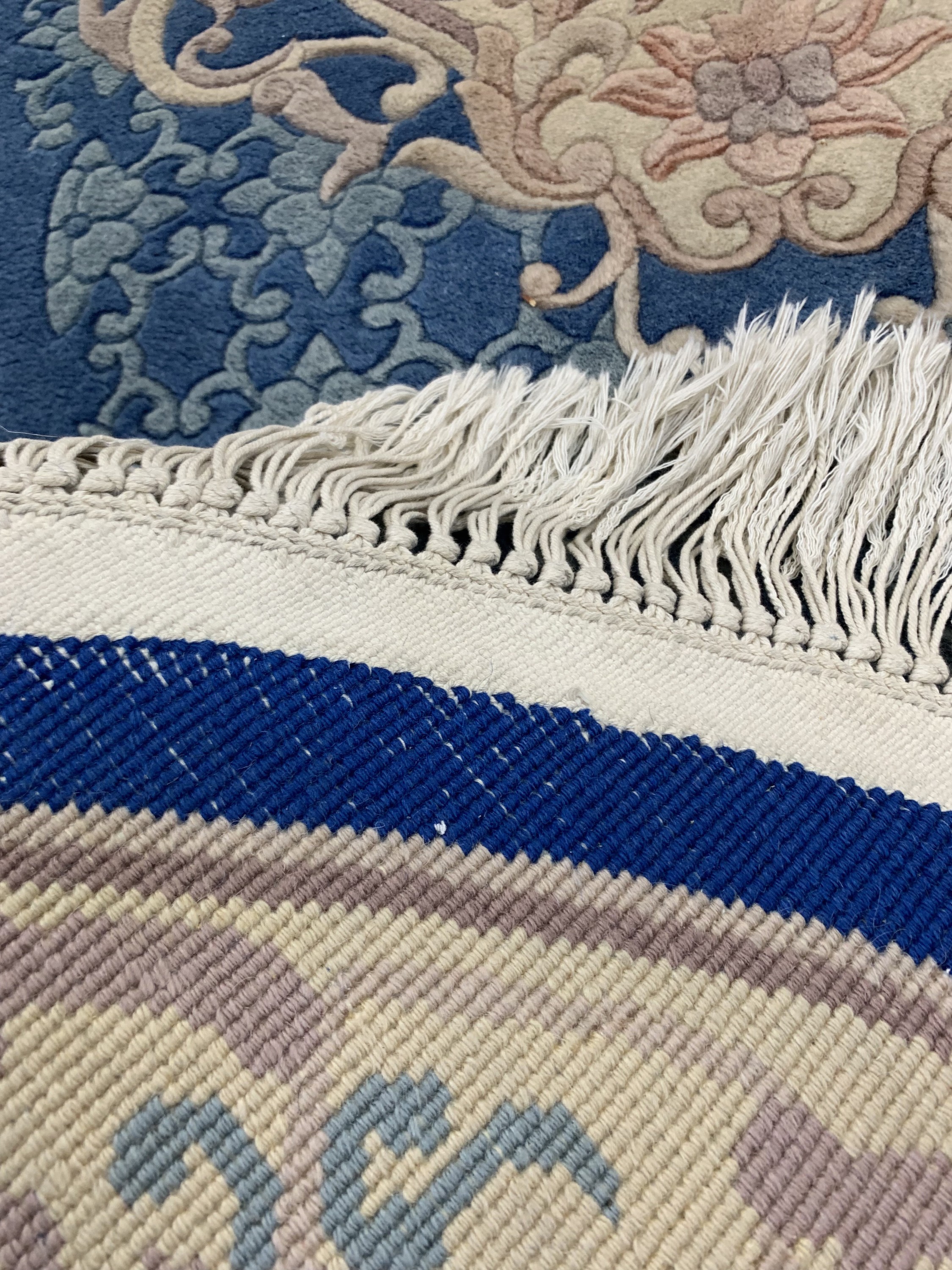 Detail f: 1 paar Aubusson, China, Mitte 20. Jhd, Wolle auf Baumwolle, ca. 210 x 120 cm, EHZ: 2