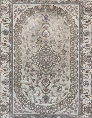 26772137a - Isfahan fine#"silk ground#", Persia, end of 20th century, corkwool with and on silk, approx. 88 x 62 cm, approx. 1.0 million kn/sm,condition: 1-2. Rugs, Carpets & Flatweaves