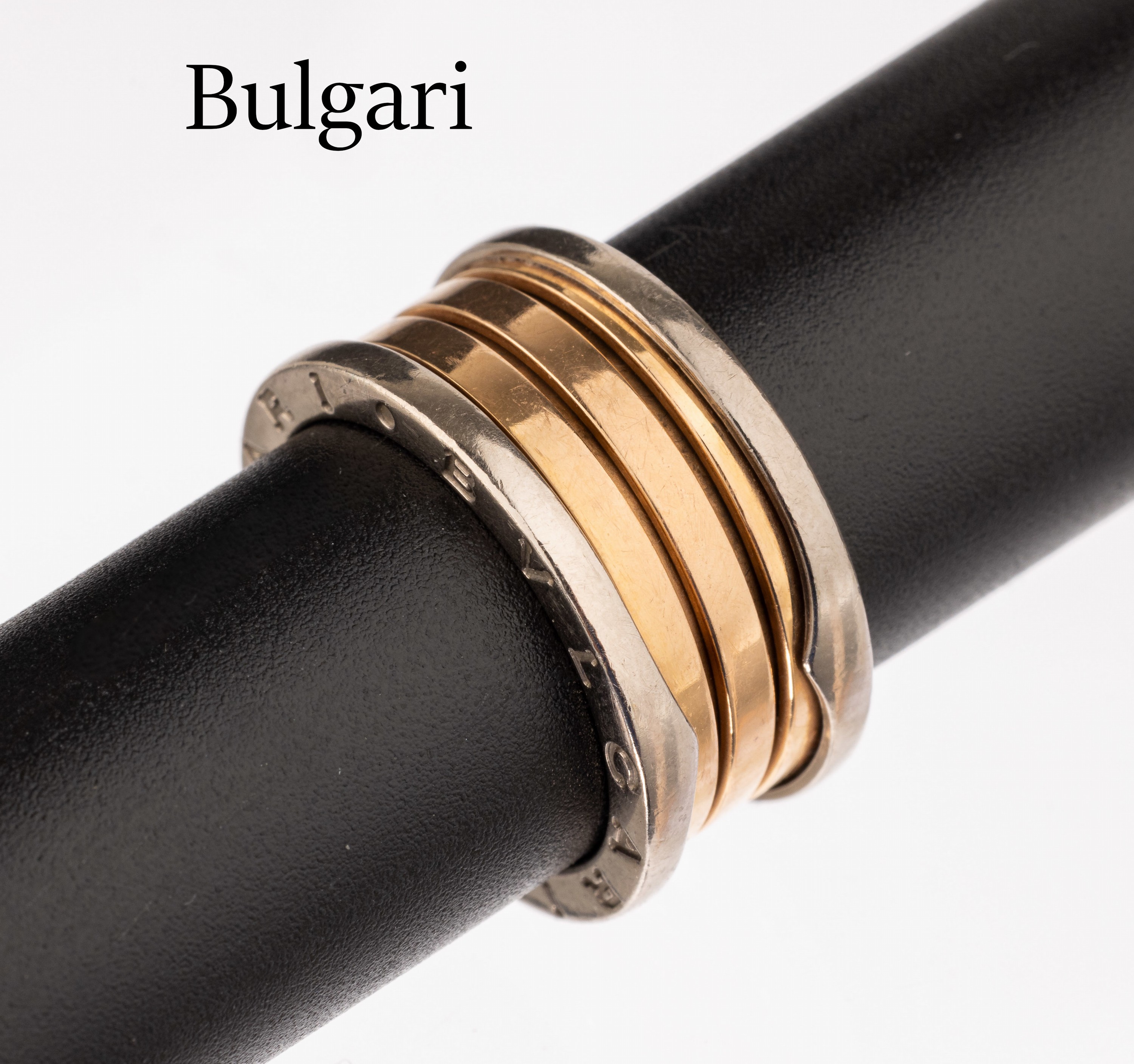 18 kt Gold BULGARI Ring, RoseG/WG 750/000, aus der Serie B-Zero, RW 58, ca. 12.2 g, sign.mit orig. Beutel