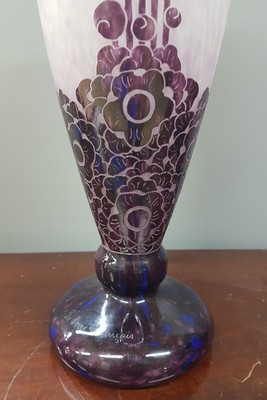 26772538b - Große Vase, Le verre francais, 1920er Jahre