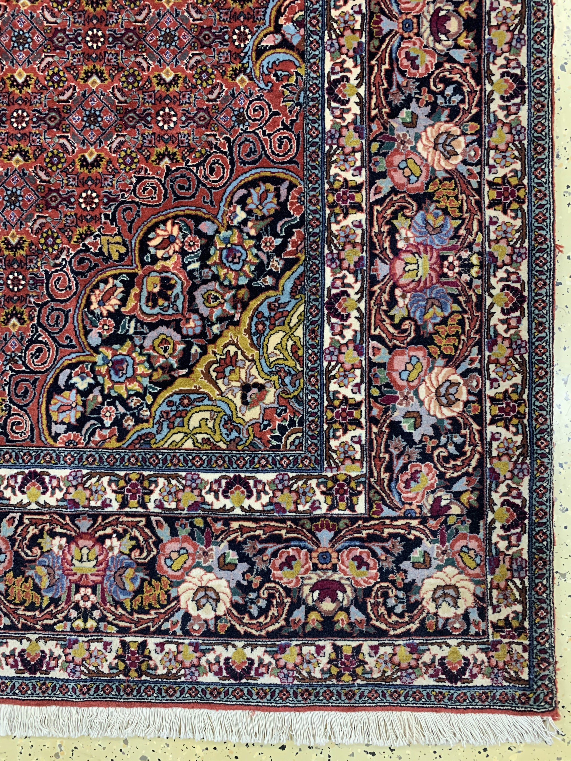 Detail a: Bidjar Kork fein, Persien, Ende 20.Jhd, Korkwolle auf Baumwolle, ca. 310 x 253 cm, EHZ: 1-2