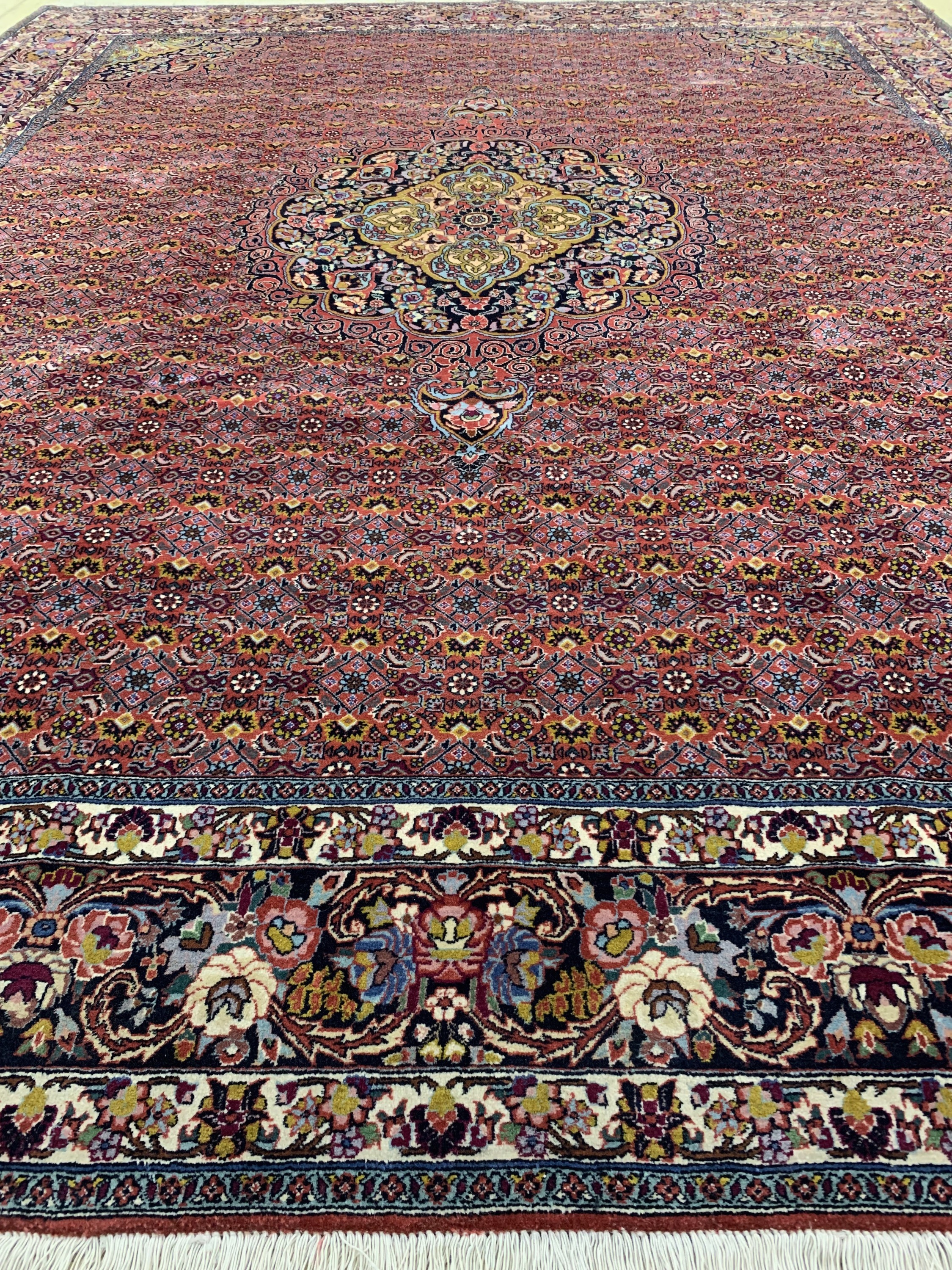 Detail d: Bidjar Kork fein, Persien, Ende 20.Jhd, Korkwolle auf Baumwolle, ca. 310 x 253 cm, EHZ: 1-2