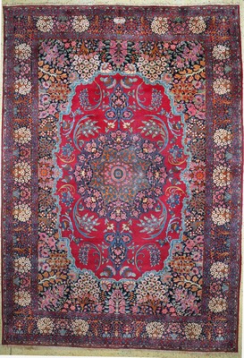 Image 26773372 - Yazd antique, signed, Persia, around 1910/1920, wool on cotton, approx. 420 x 295 cm, condition: 3. Rugs, Carpets & Flatweaves