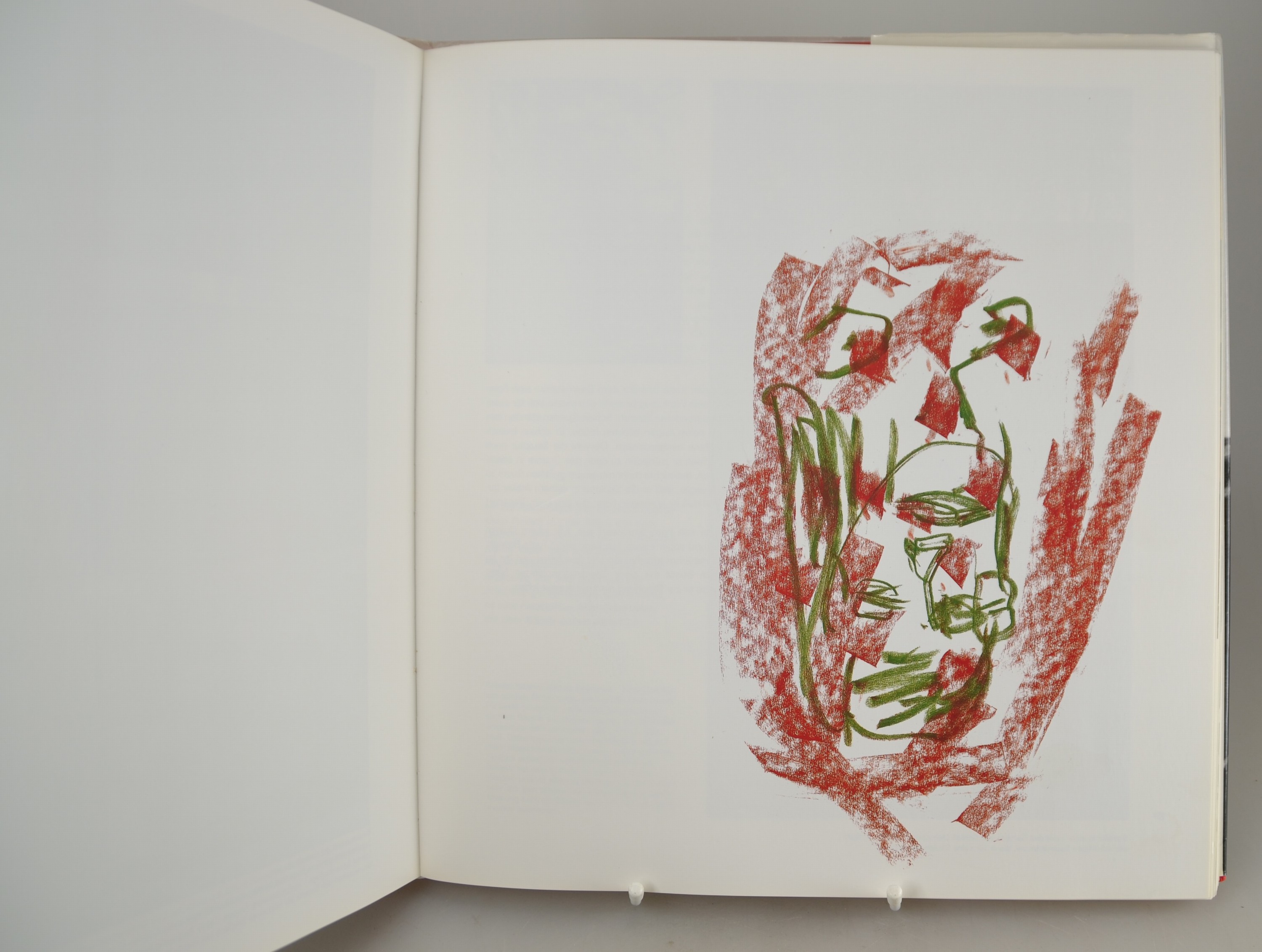 Detail d: Georg Baselitz. Eine fotografische Studie von Edward Quinn, Bern, Benteli 1993, handsigniertvon Georg Baselitz, 246 S., Vorzugsausgabe Ed. 74/75, ...