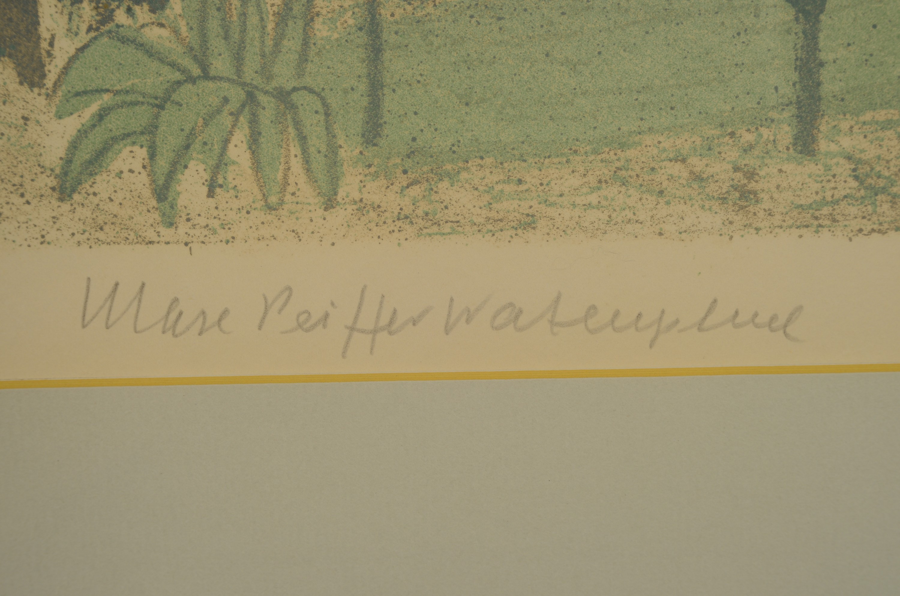 Detail b: Max Peiffer-Watenphul, 1896 Weferlingen-1976 Rom, 2 Farblithographien, beide handsign. und num. 152/300 bzw. 81/100, ca. 41x33cm, PP, u.Gl., R. ca. ...