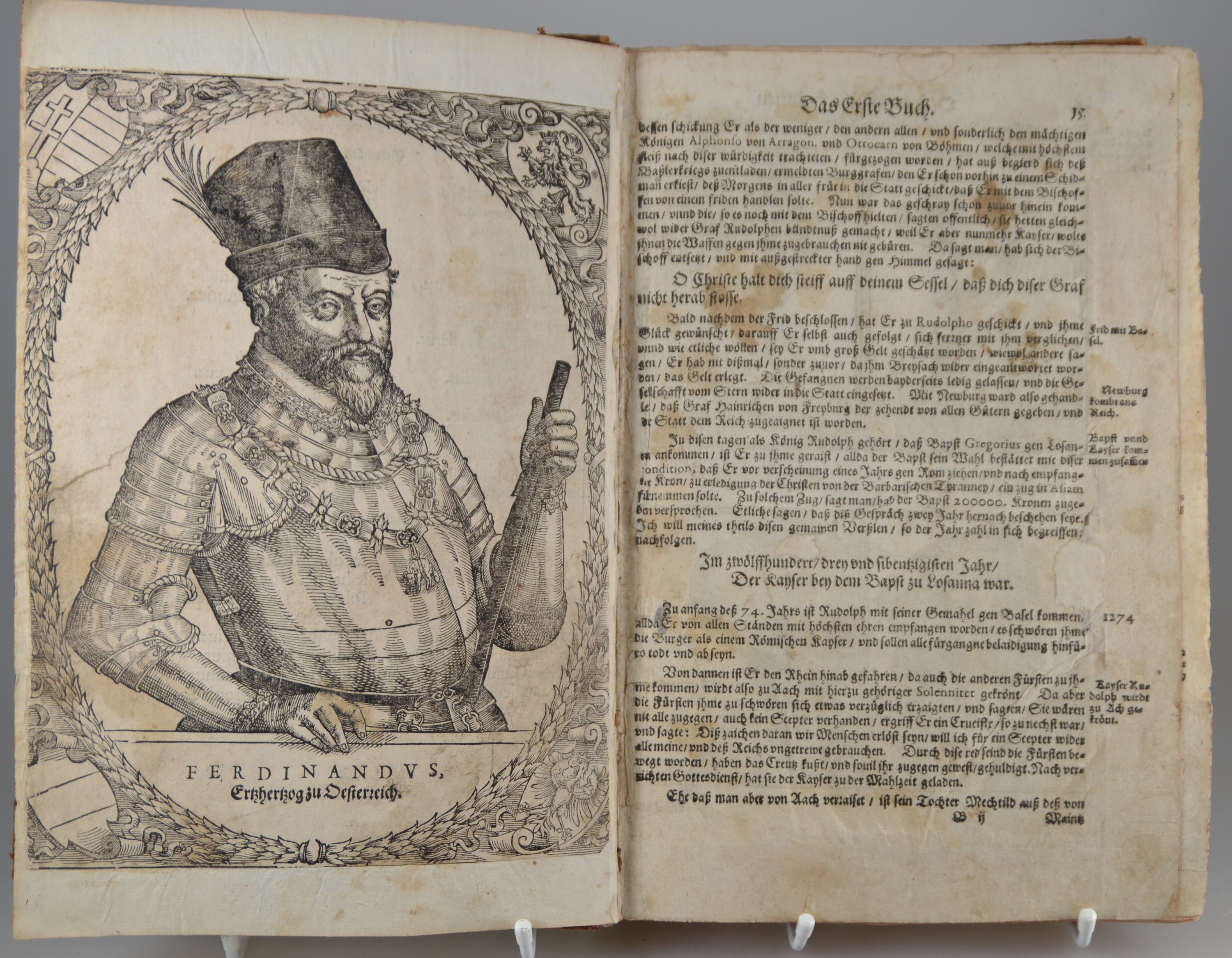 Detail c: Gerardus de Roo (?-1589): Annales, oder Historische Chronick der Durchleuchtigisten Fürsten und Herren, Ertzhertzogen zu Österreich Habspurgischen ...