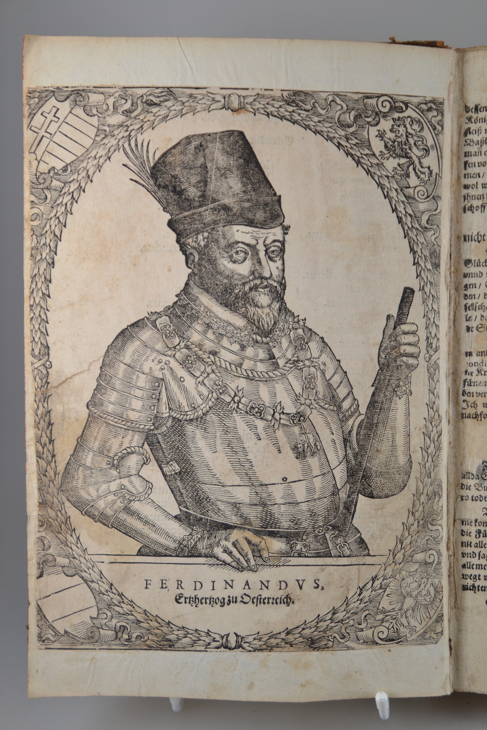 Detail d: Gerardus de Roo (?-1589): Annales, oder Historische Chronick der Durchleuchtigisten Fürsten und Herren, Ertzhertzogen zu Österreich Habspurgischen ...