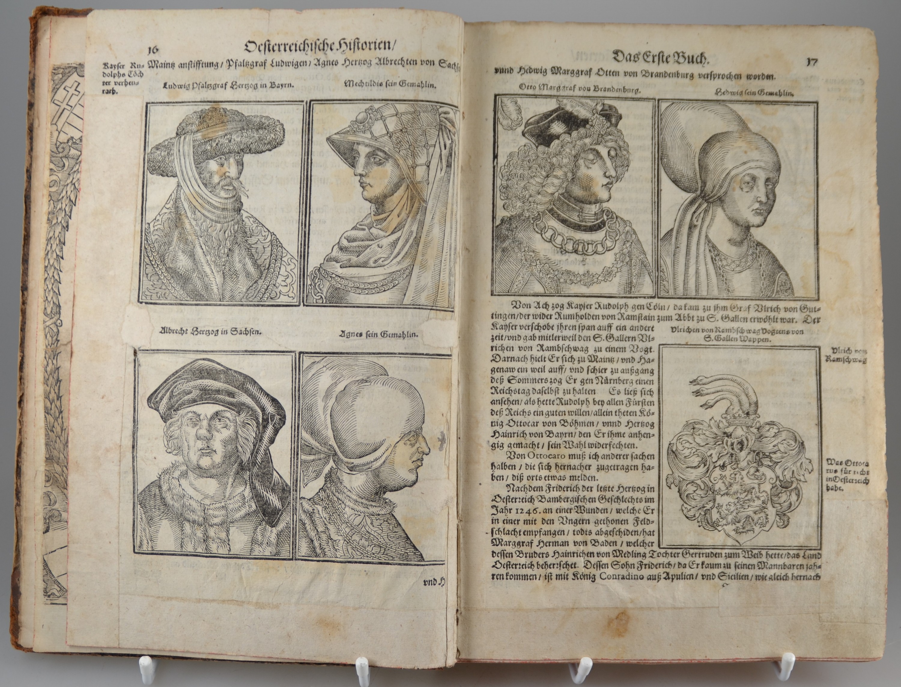 Detail e: Gerardus de Roo (?-1589): Annales, oder Historische Chronick der Durchleuchtigisten Fürsten und Herren, Ertzhertzogen zu Österreich Habspurgischen ...