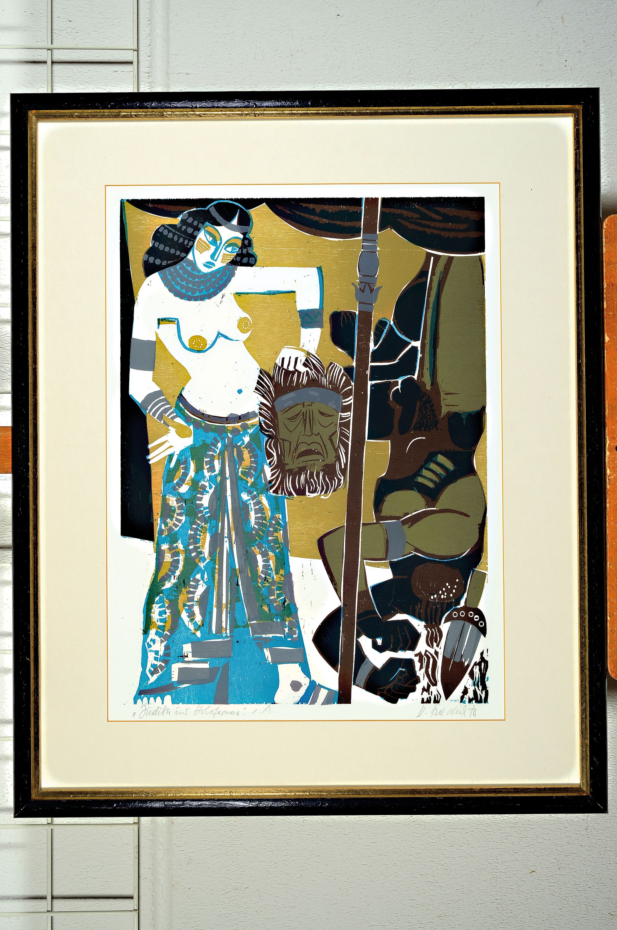 Detail l: Heinz Friedrich, 1924-2018 Schwetzingen, 4 Farbholzschnitte aus der Mappe: Bibelgeschichten, alle signiert und dat. 1978, betitelt und mit e.a. ...