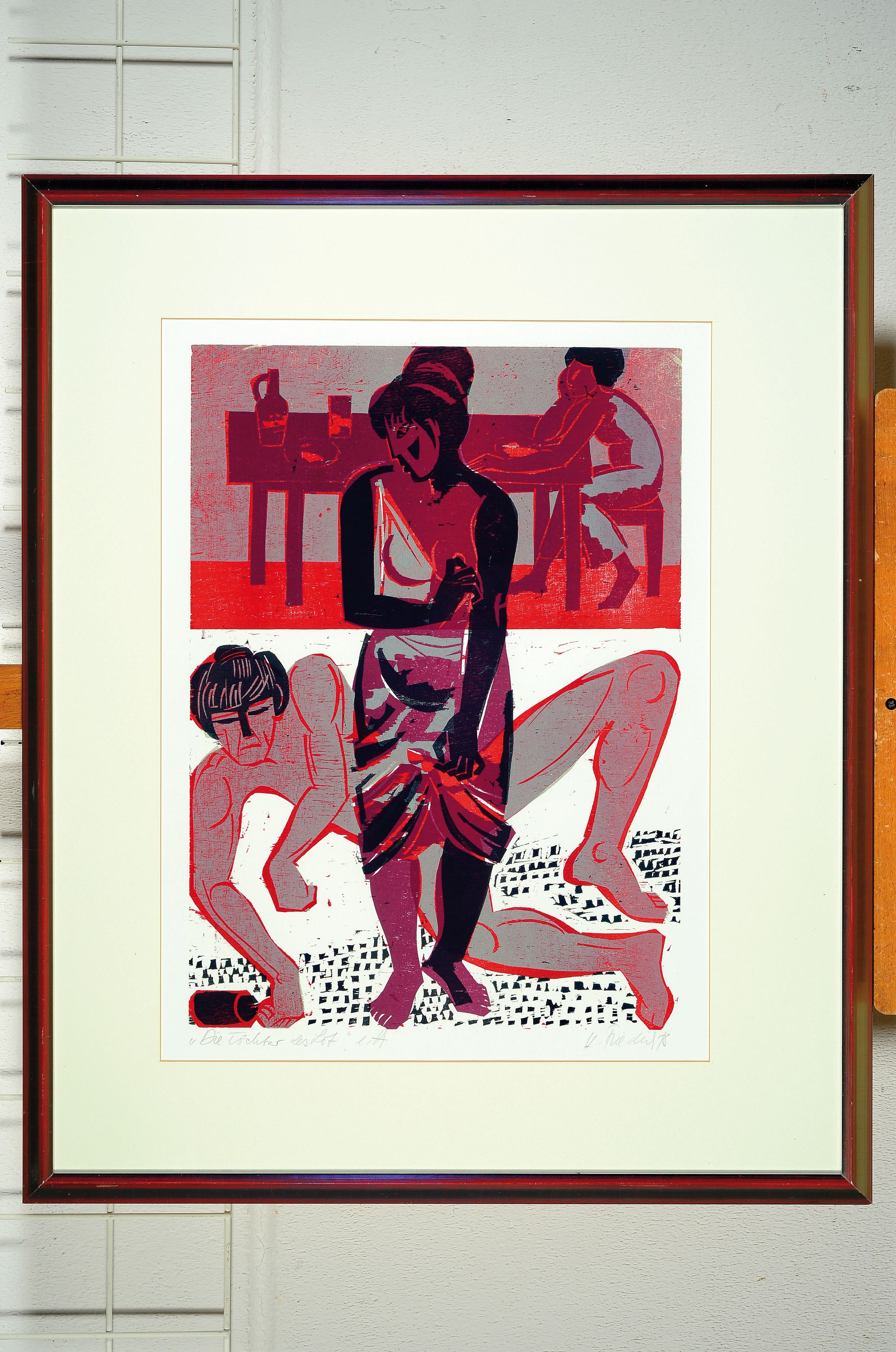 Detail o: Heinz Friedrich, 1924-2018 Schwetzingen, 4 Farbholzschnitte aus der Mappe: Bibelgeschichten, alle signiert und dat. 1978, betitelt und mit e.a. ...