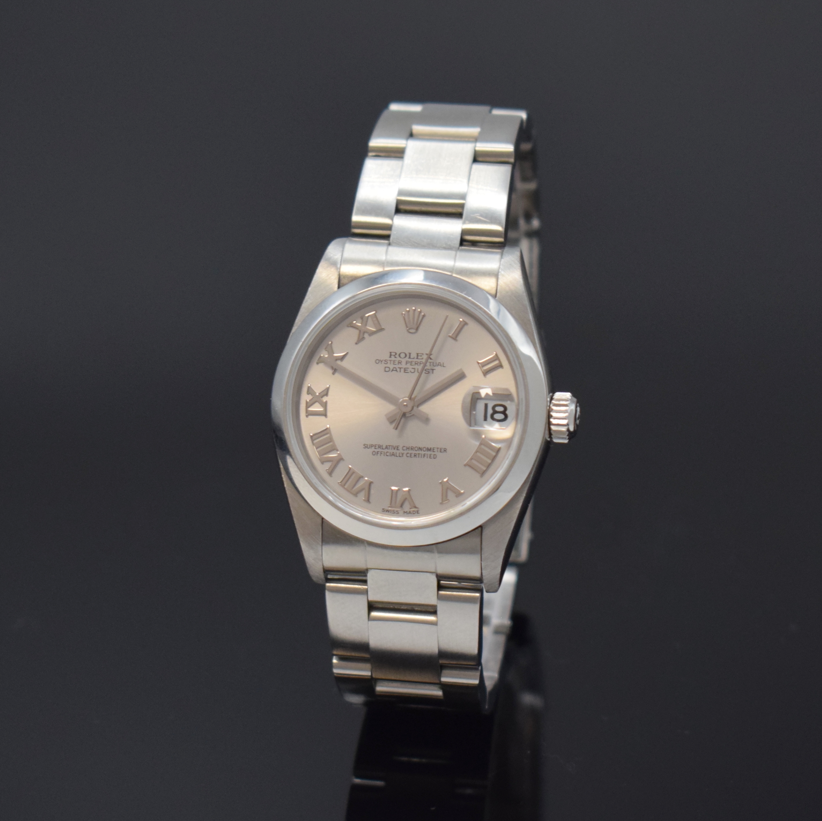 ROLEX Armbanduhr Datejust 31 Referenz 78240, Automatik, Schweiz um 2005, D-Serie, Edelstahlgeh. inkl. Oysterband m. Faltschl., Boden und Krone ...