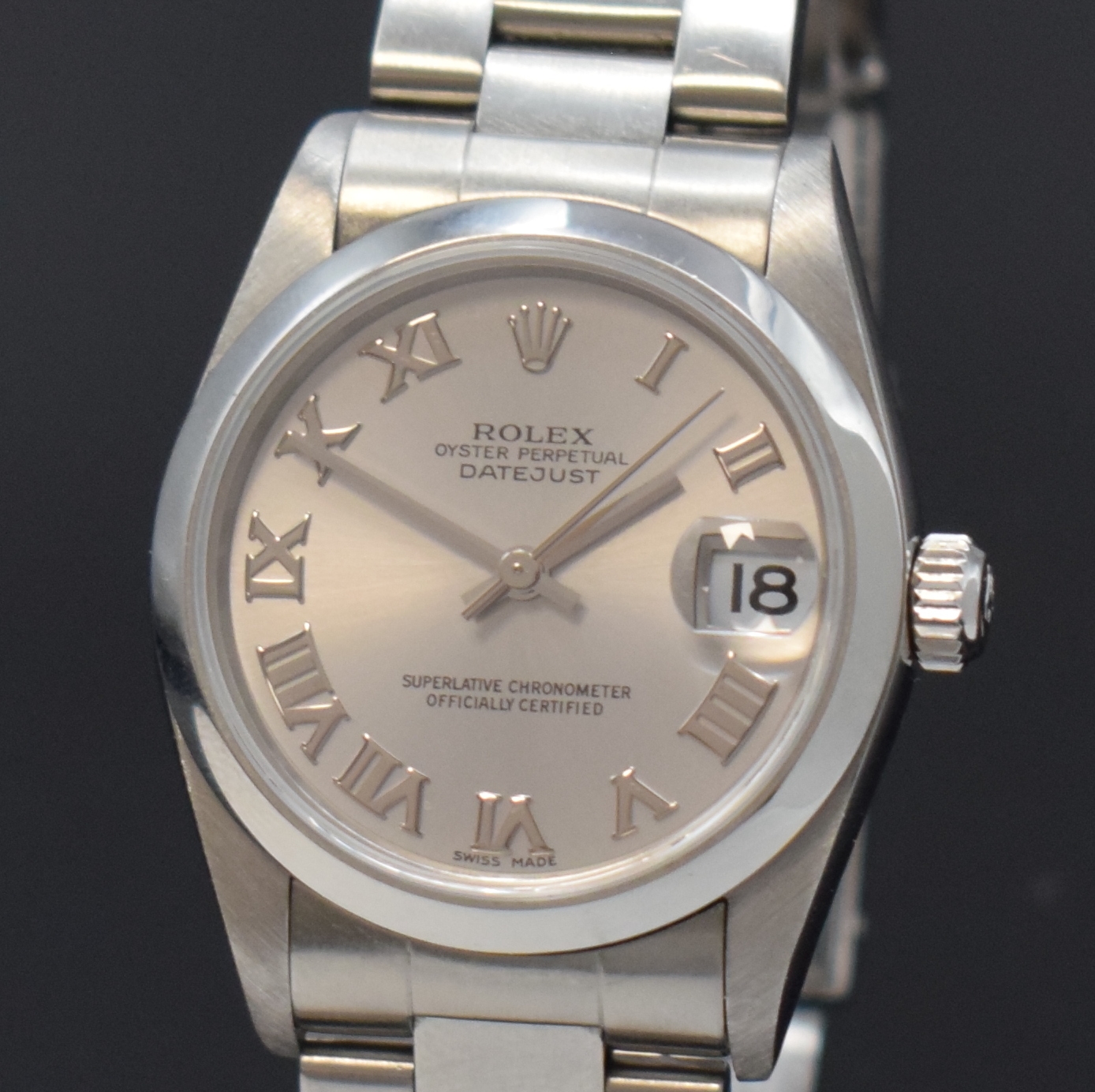 Detail a: ROLEX Armbanduhr Datejust 31 Referenz 78240, Automatik, Schweiz um 2005, D-Serie, Edelstahlgeh. inkl. Oysterband m. Faltschl., Boden und Krone ...