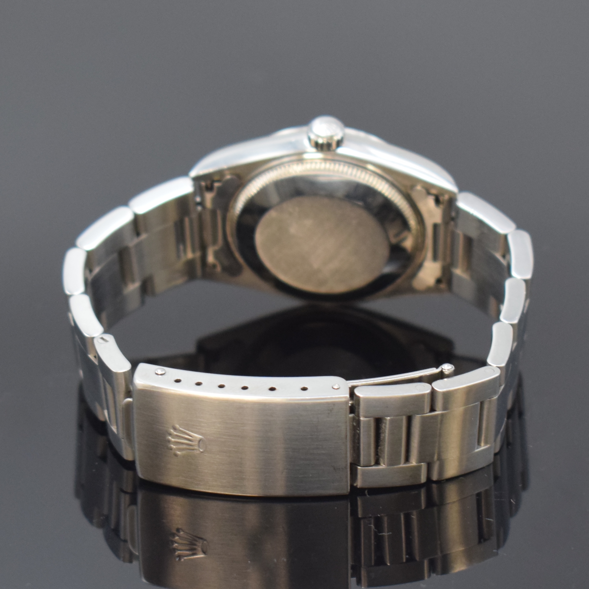 Detail b: ROLEX Armbanduhr Datejust 31 Referenz 78240, Automatik, Schweiz um 2005, D-Serie, Edelstahlgeh. inkl. Oysterband m. Faltschl., Boden und Krone ...
