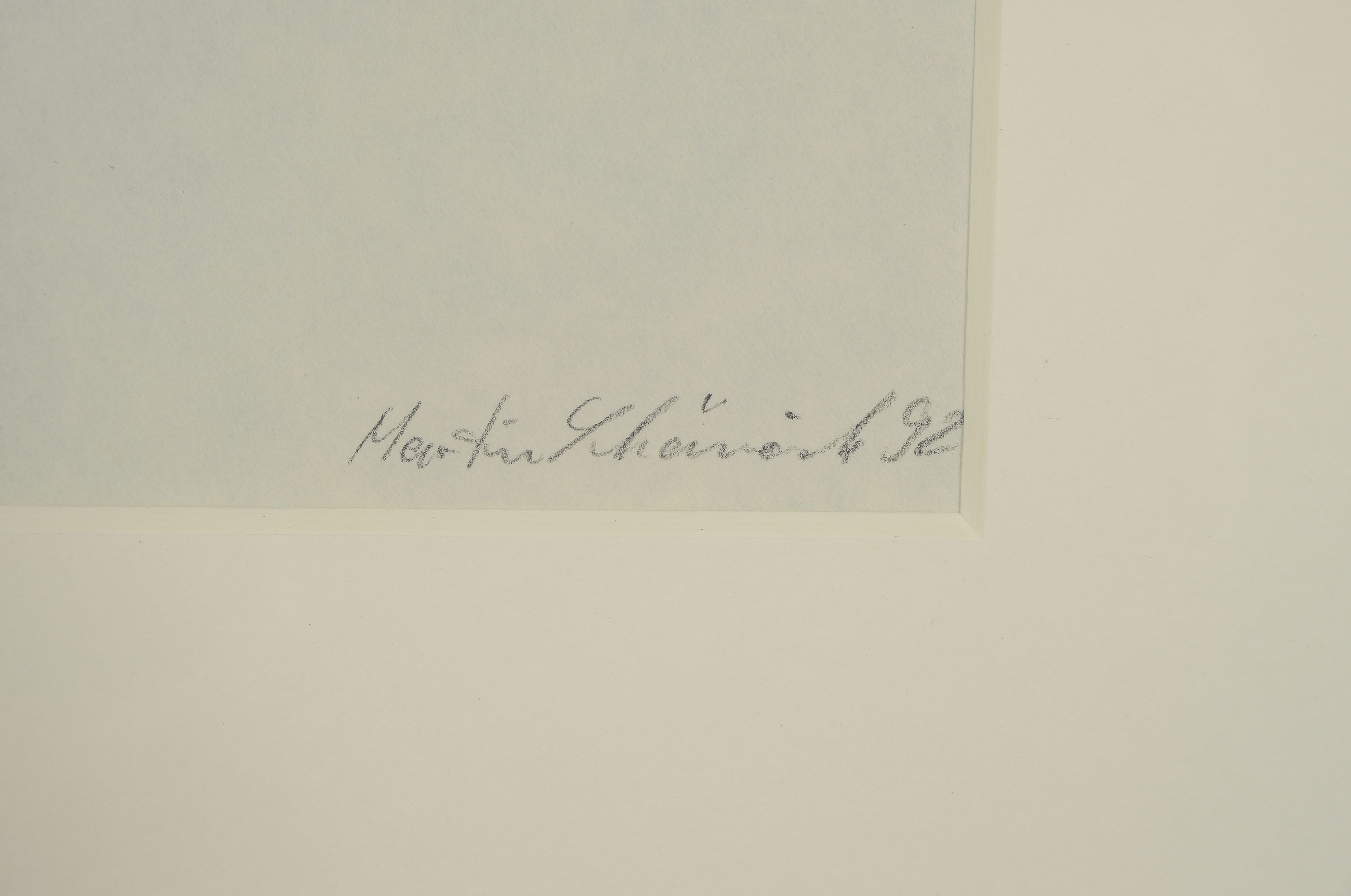 Detail n: Martin Schöneich, geb. 1955 Grünstadt, 2 Linolschnitte und eine Radierung, Informelle Komposition in Rot und Schwarz, zwei Linolschnitte, handsign. ...