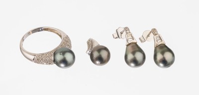 Image 26774144 - Lot with cultured tahitian pearls