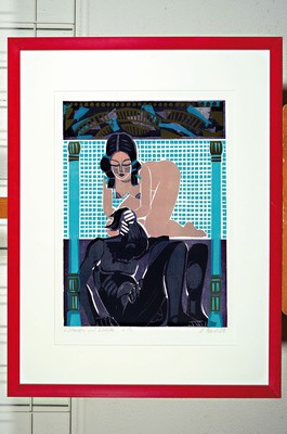 Image 26774166 - Heinz Friedrich, 1924-2018 Schwetzingen, 4 color woodcuts from the series: Bible stories,all signed and dated 1978, titled and with e.a. inscribed, Adam and Eve, Samson and Delilah, The Daughters of Kot, Judith and Holofernes, each approx 55x38cm, passe- partout, etc., R.