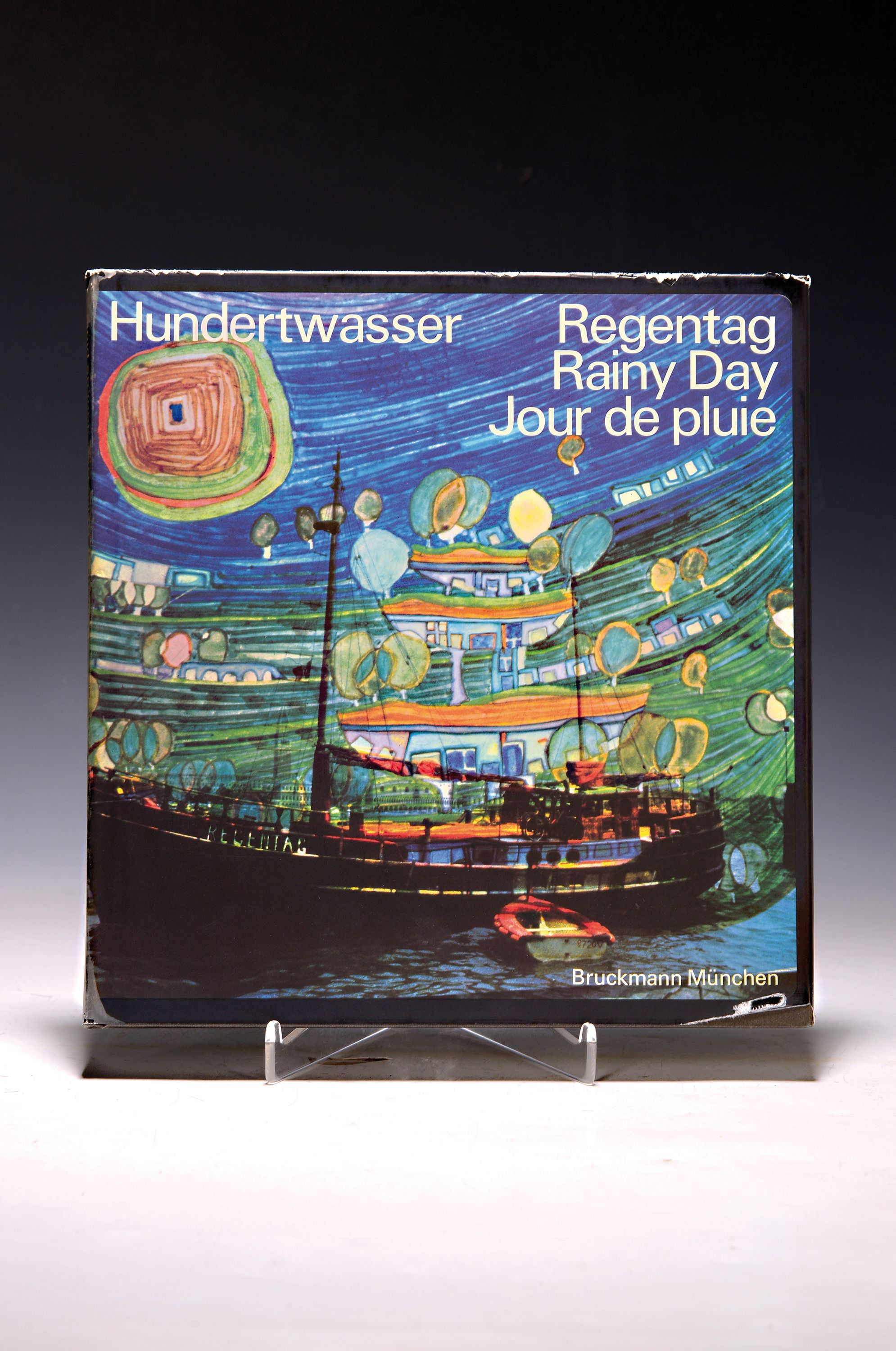 Friedensreich Hundertwasser: Regentag. Rainy Day. Jour de pluie, Bruckmann München 1972, Ed. 78/25, von Bruckmann u. Hundertwasser signiert u. dat., ...