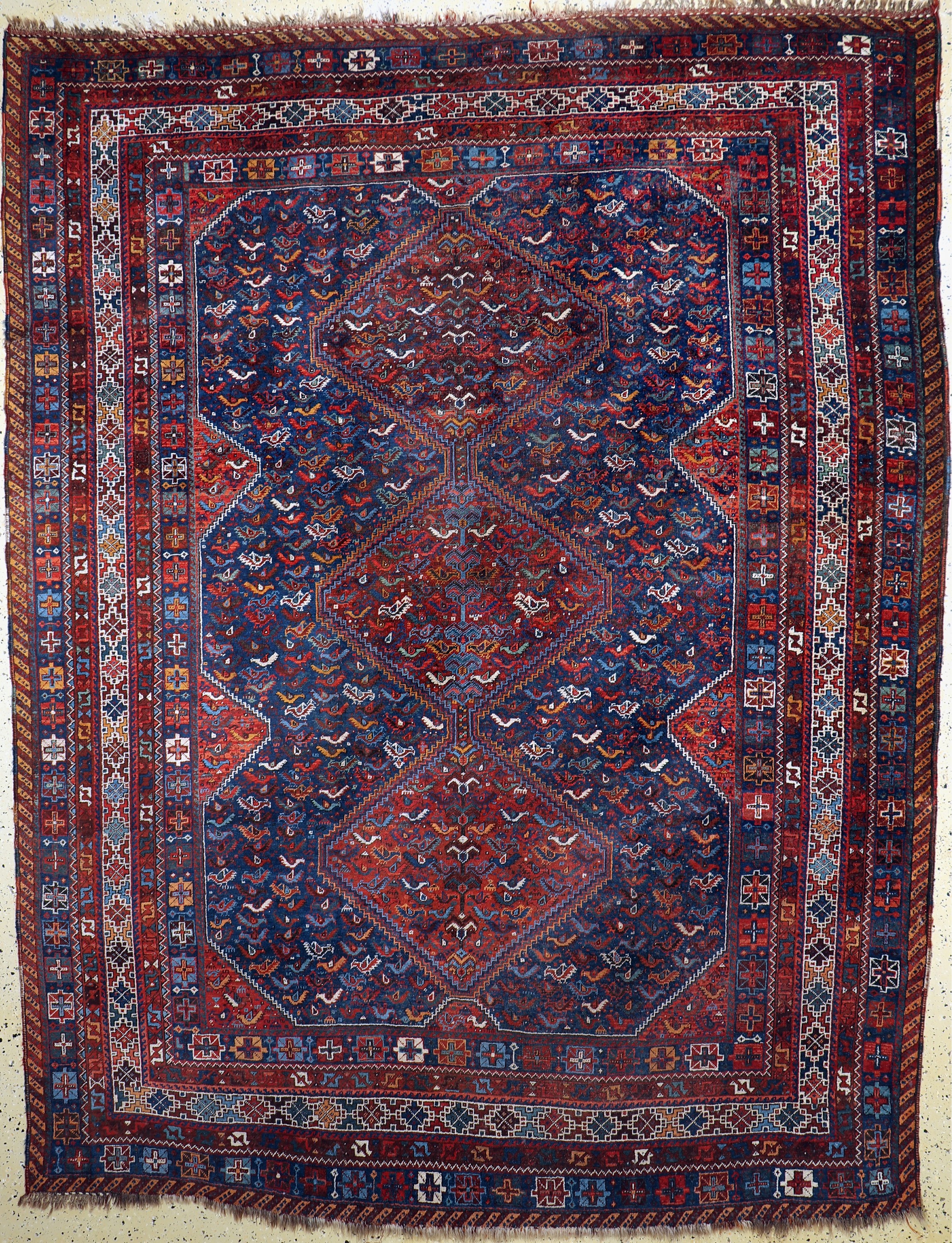 Schiraz alt, Persien, Anfang 20.Jhd, Wolle auf Wolle, ca. 322 x 250 cm, EHZ: 3