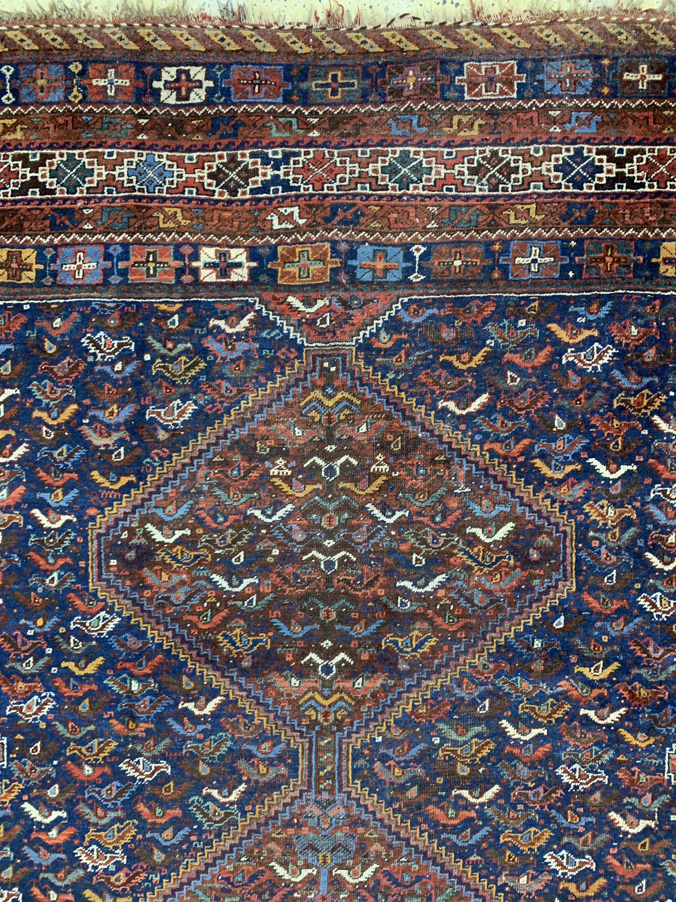 Detail c: Schiraz alt, Persien, Anfang 20.Jhd, Wolle auf Wolle, ca. 322 x 250 cm, EHZ: 3