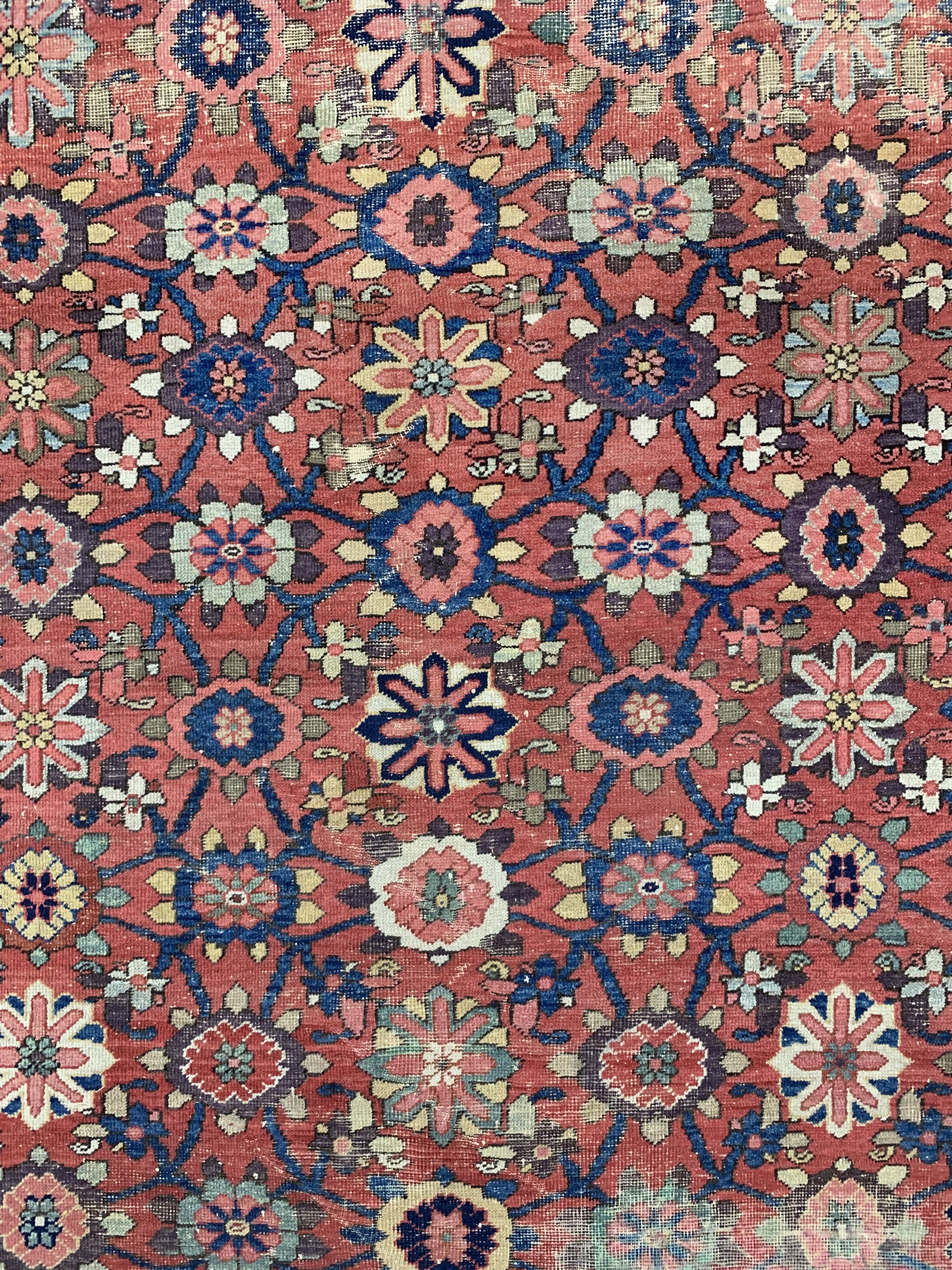 Detail b: Sarogh"Mahal"antik, Persien, Ende 19.Jhd, Wolle auf Baumwolle, ca. 420 x 312 cm, EHZ: 4