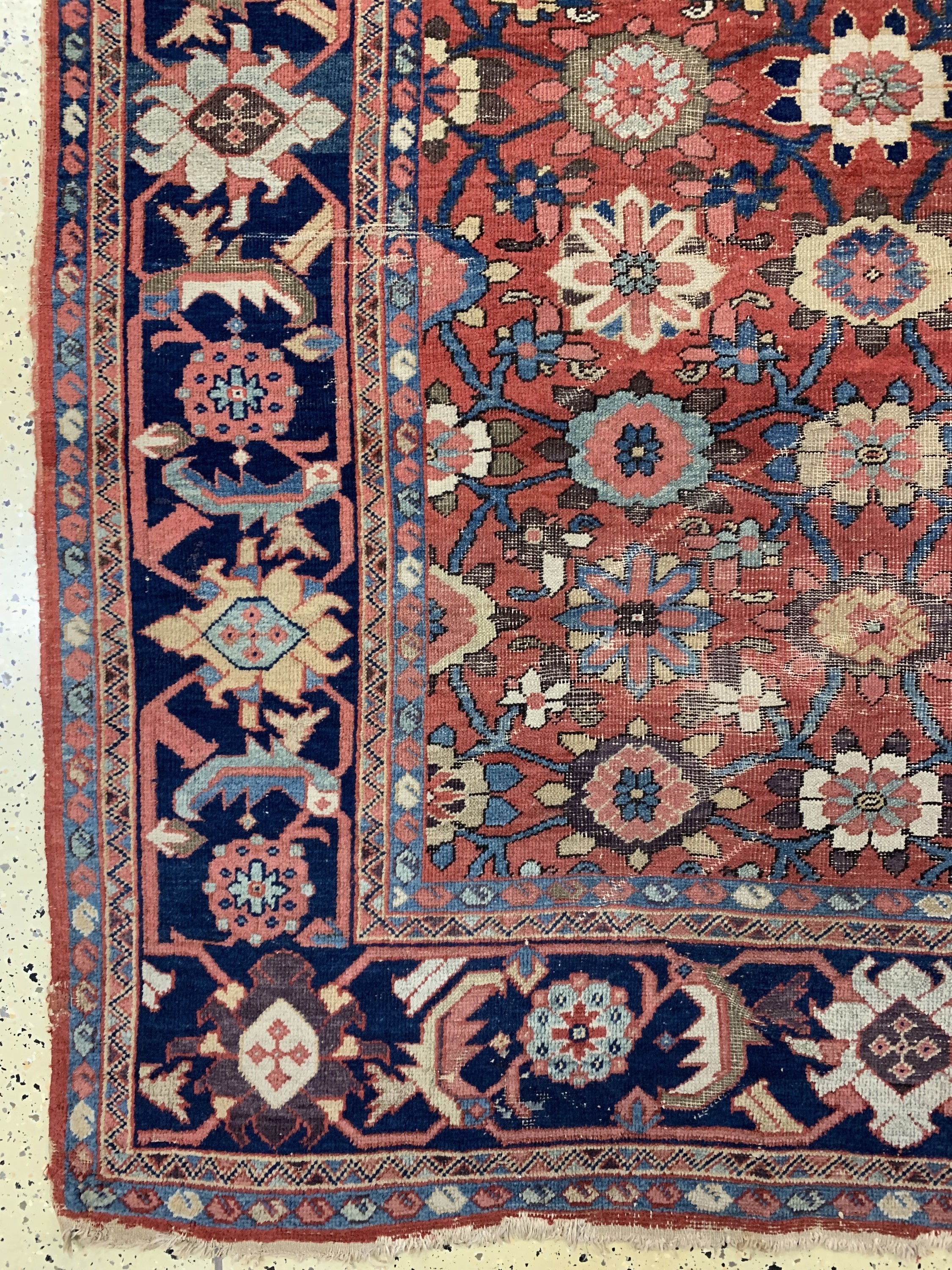 Detail f: Sarogh"Mahal"antik, Persien, Ende 19.Jhd, Wolle auf Baumwolle, ca. 420 x 312 cm, EHZ: 4