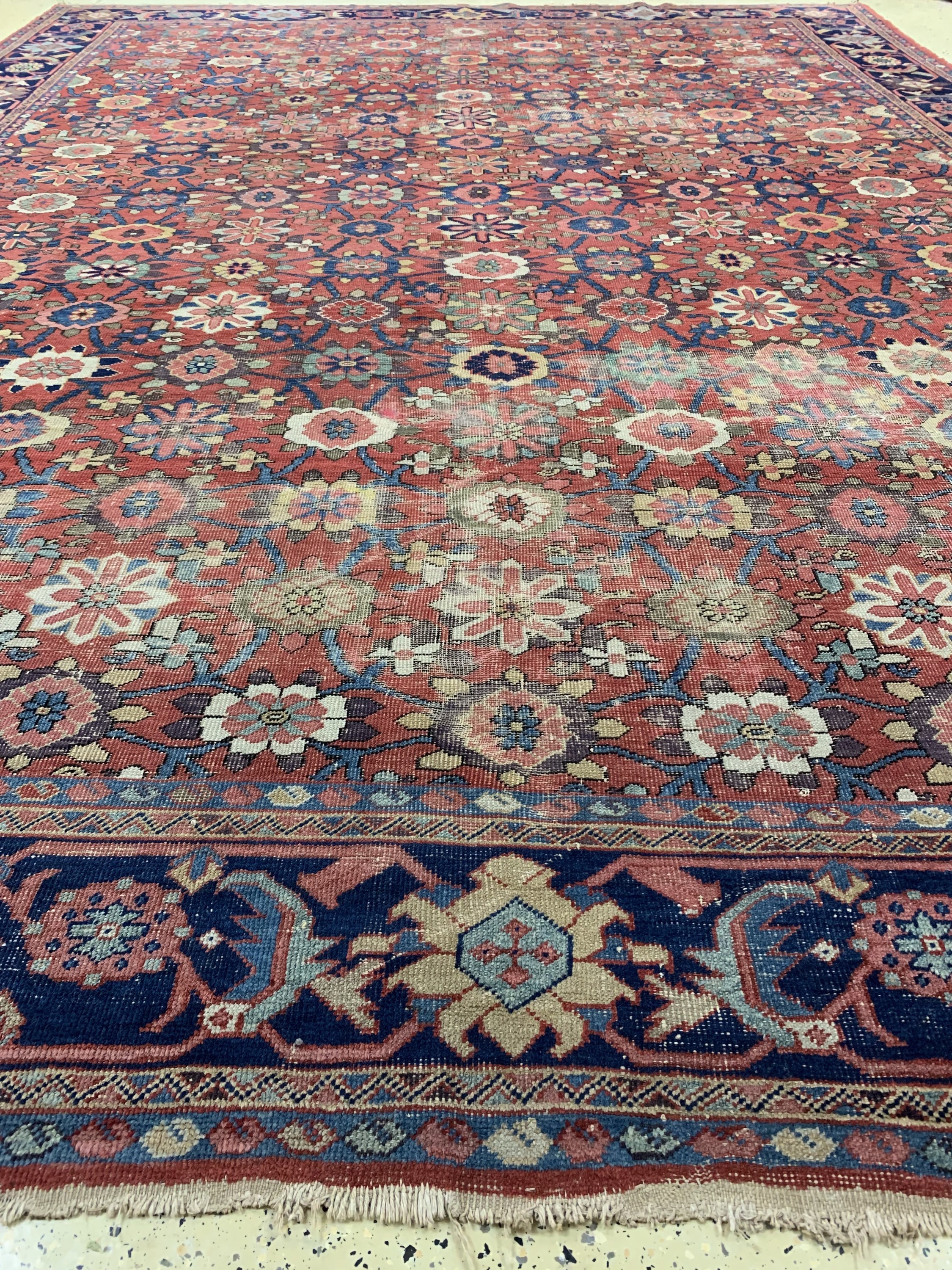 Detail g: Sarogh"Mahal"antik, Persien, Ende 19.Jhd, Wolle auf Baumwolle, ca. 420 x 312 cm, EHZ: 4