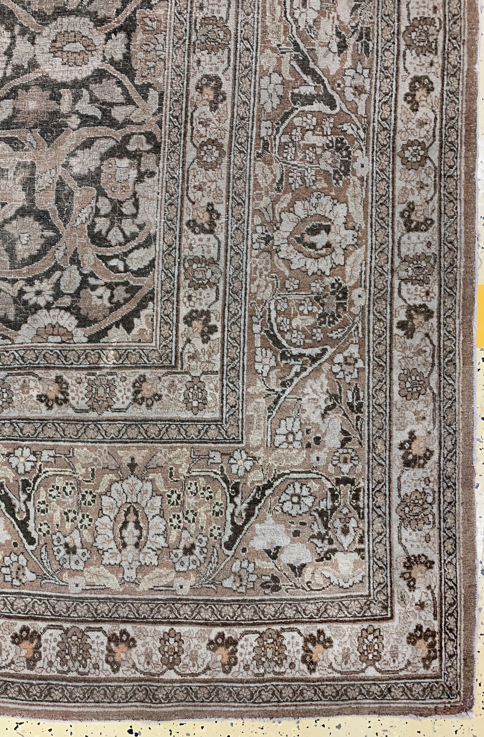 Detail a: Täbriz"Hadji-Jalili"antik, Persien, Ende 19.Jhd, Wolle auf Baumwolle, ca. 510 x 323 cm,EHZ: 3
