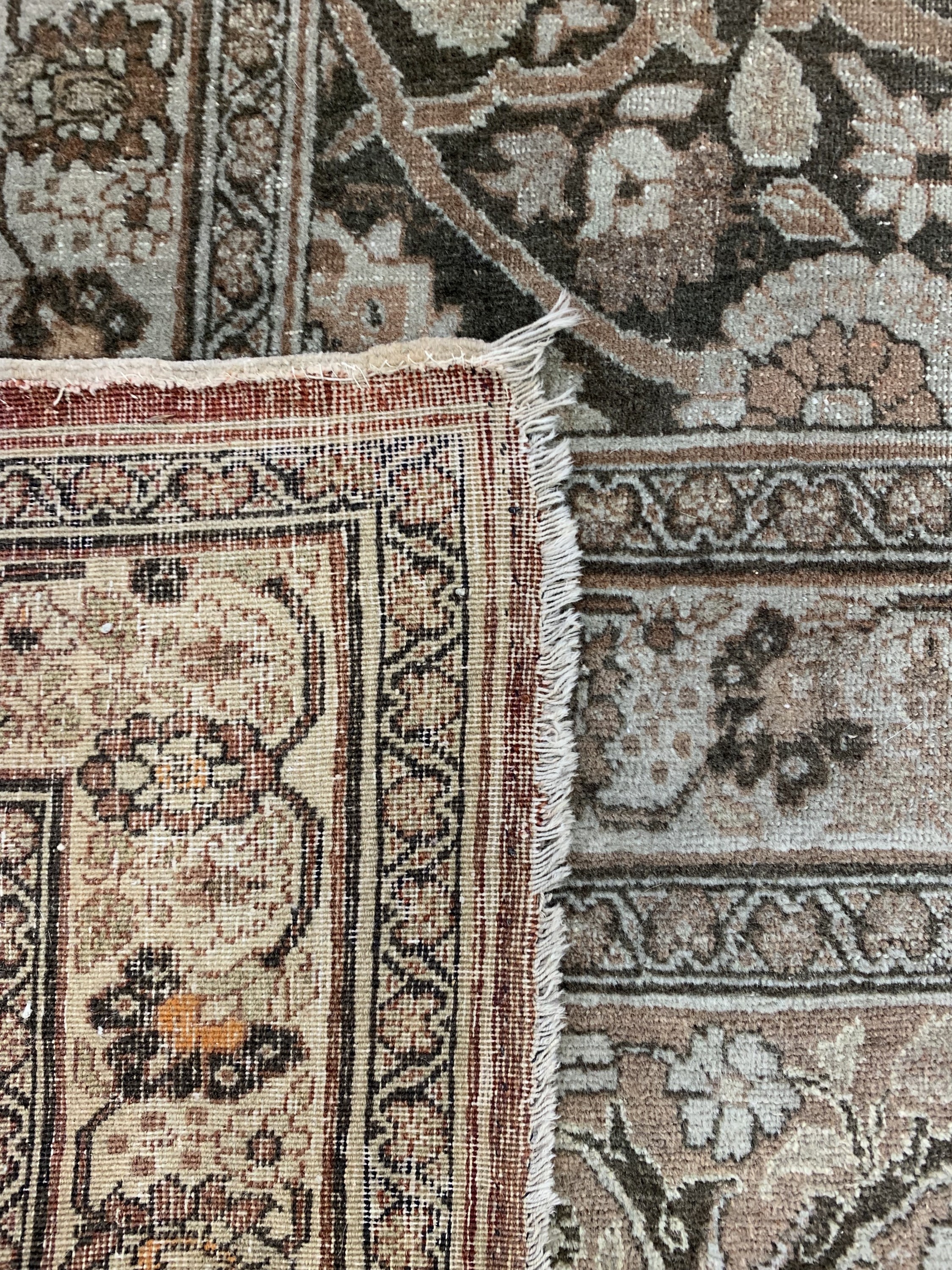 Detail g: Täbriz"Hadji-Jalili"antik, Persien, Ende 19.Jhd, Wolle auf Baumwolle, ca. 510 x 323 cm,EHZ: 3