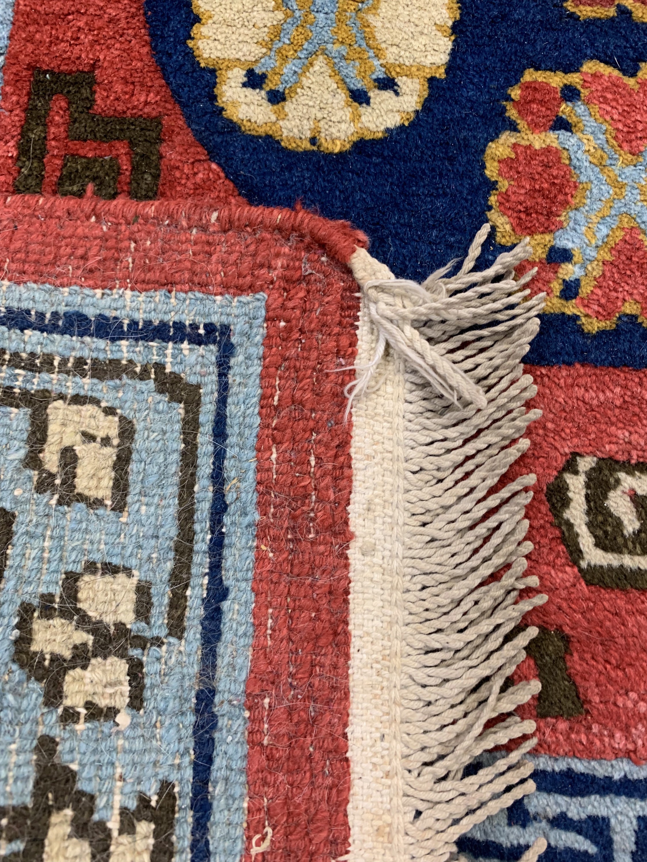 Detail f: 2 Lots Tibet, Mitte 20.Jhd, Wolle auf Baumwolle, ca. 165 x 90 cm, EHZ: 2-3