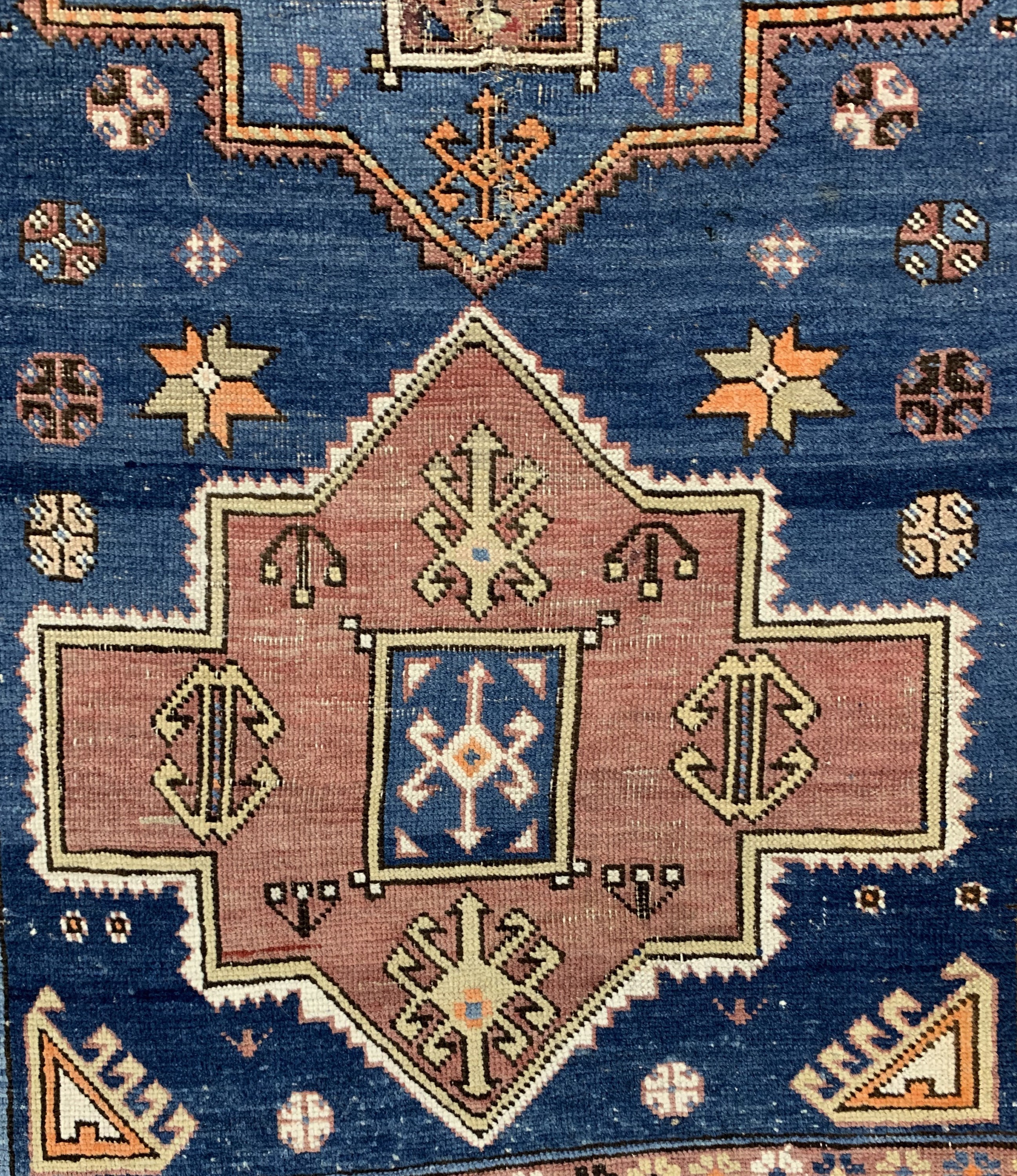 Detail a: 2 Lots Kazak antik, Kaukasus, um 1900, Wolle auf Wolle, ca. 160 x 105 cm, EHZ: 3-4