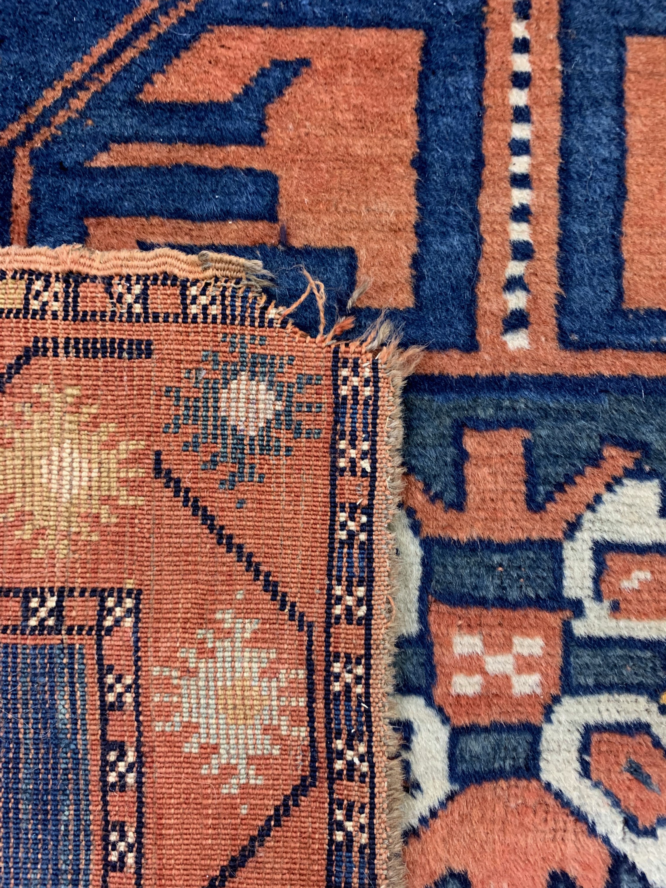 Detail g: 2 Lots Kazak antik, Kaukasus, um 1900, Wolle auf Wolle, ca. 160 x 105 cm, EHZ: 3-4