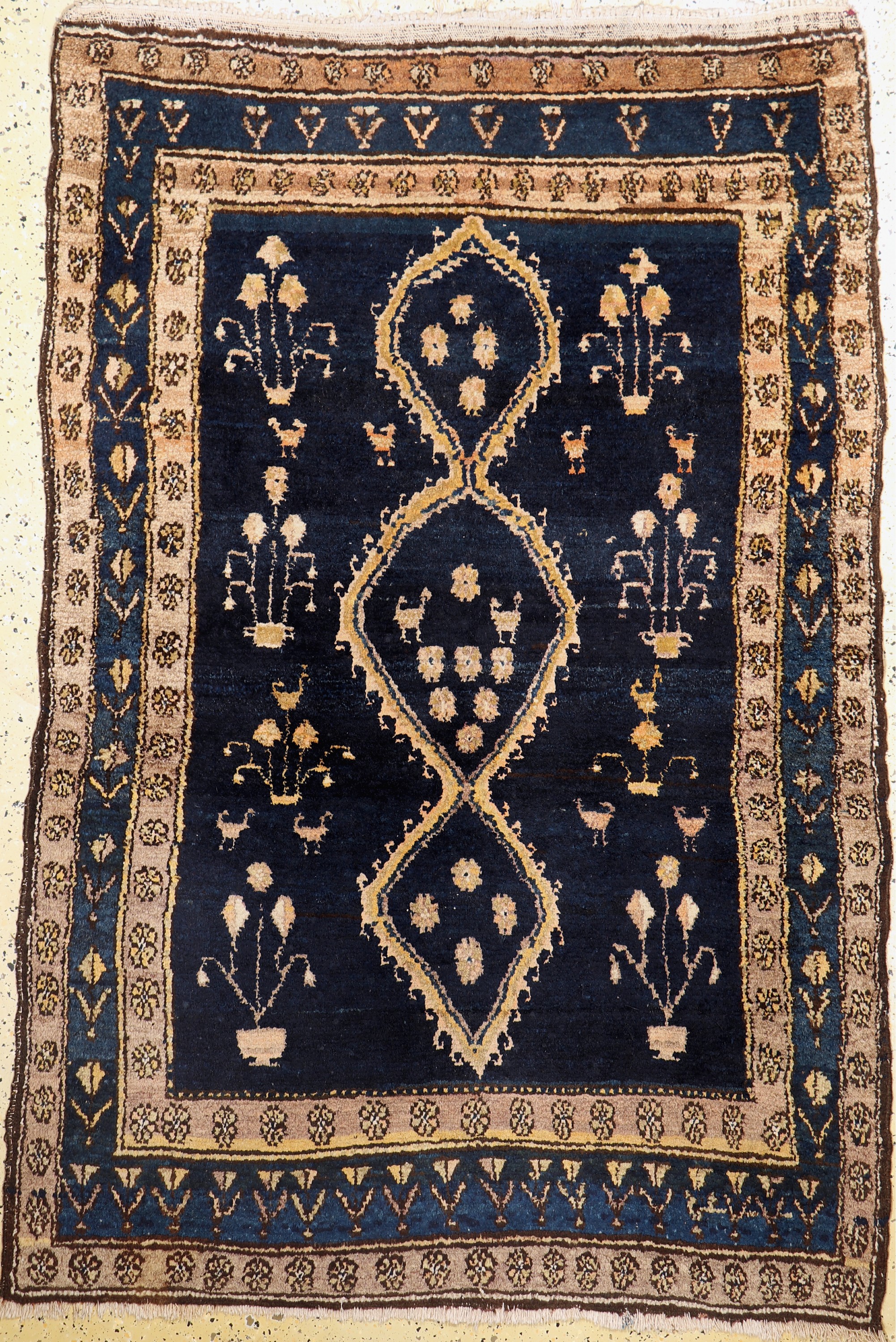 Hamadan antik, Persien, um 1900, Wolle auf Baumwolle, ca. 200 x 140 cm, EHZ: 2-3