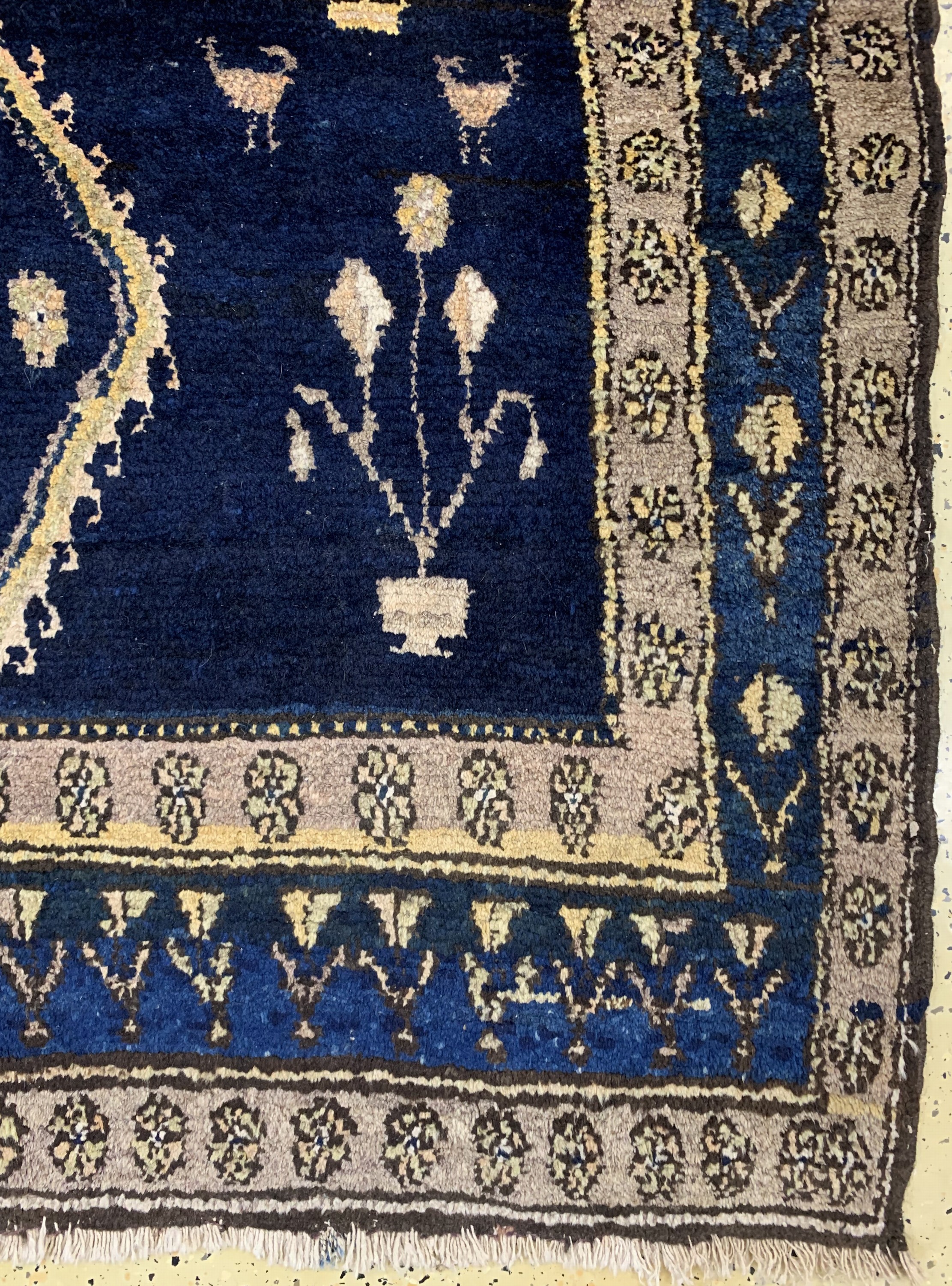 Detail a: Hamadan antik, Persien, um 1900, Wolle auf Baumwolle, ca. 200 x 140 cm, EHZ: 2-3