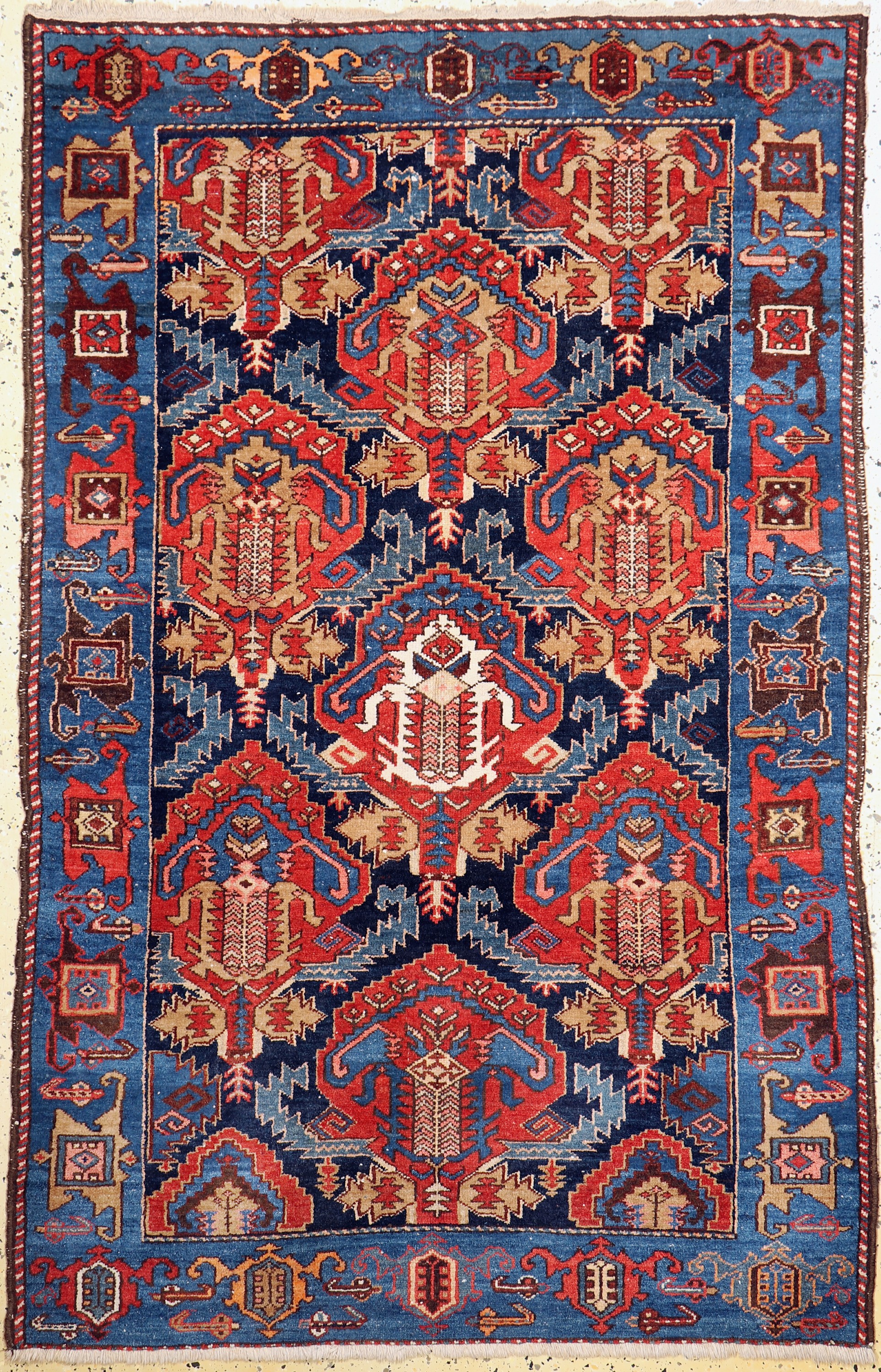 Shahsawan antik, Persien, um 1900, Wolle auf Baumwolle, ca. 192 x 123 cm, EHZ: 2-3