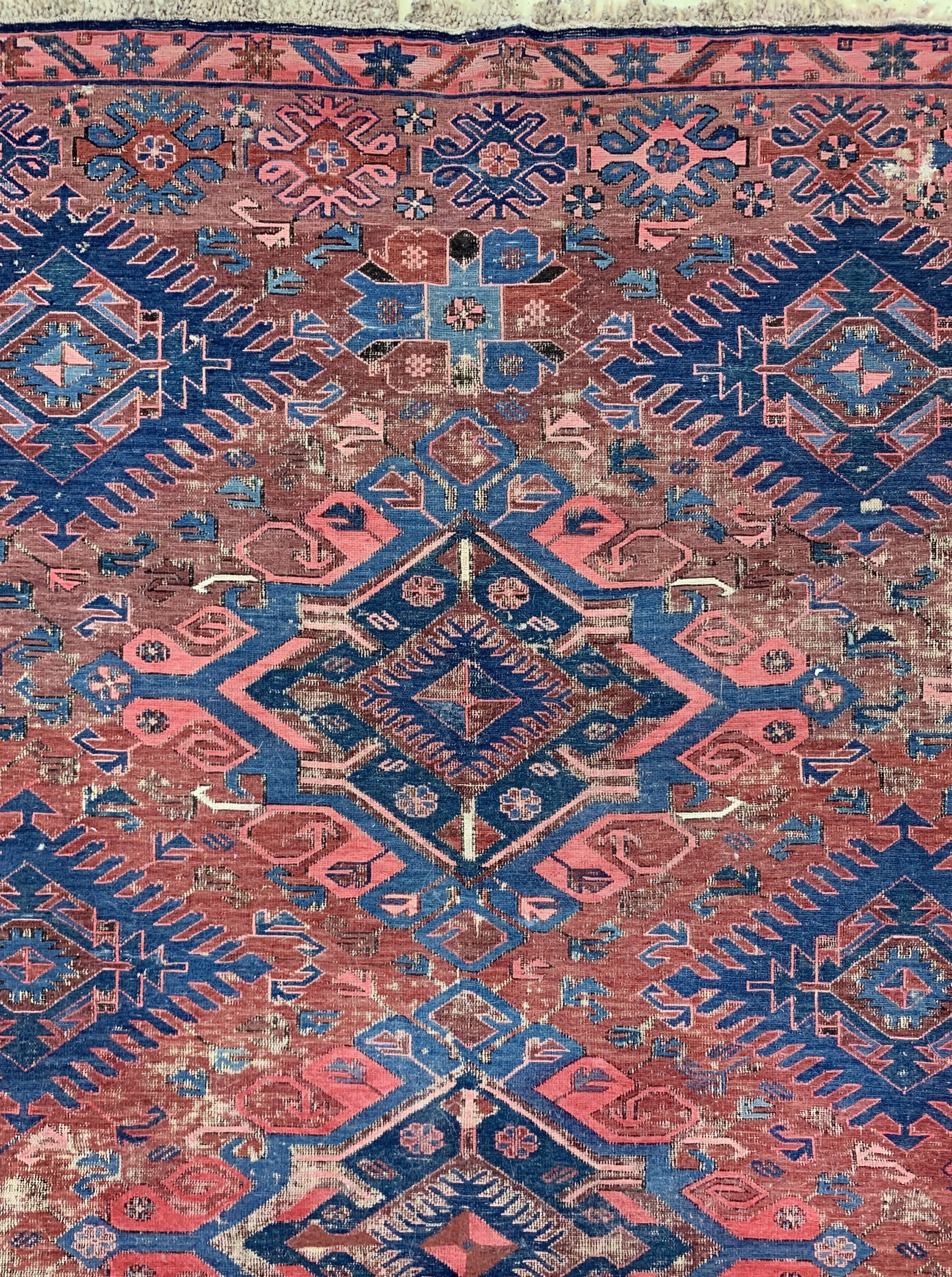 Detail c: Antiker Sumakh, Kaukasus, Ende 19.Jhd, Wolle auf Wolle, ca. 200 x 140 cm, EHZ: 3