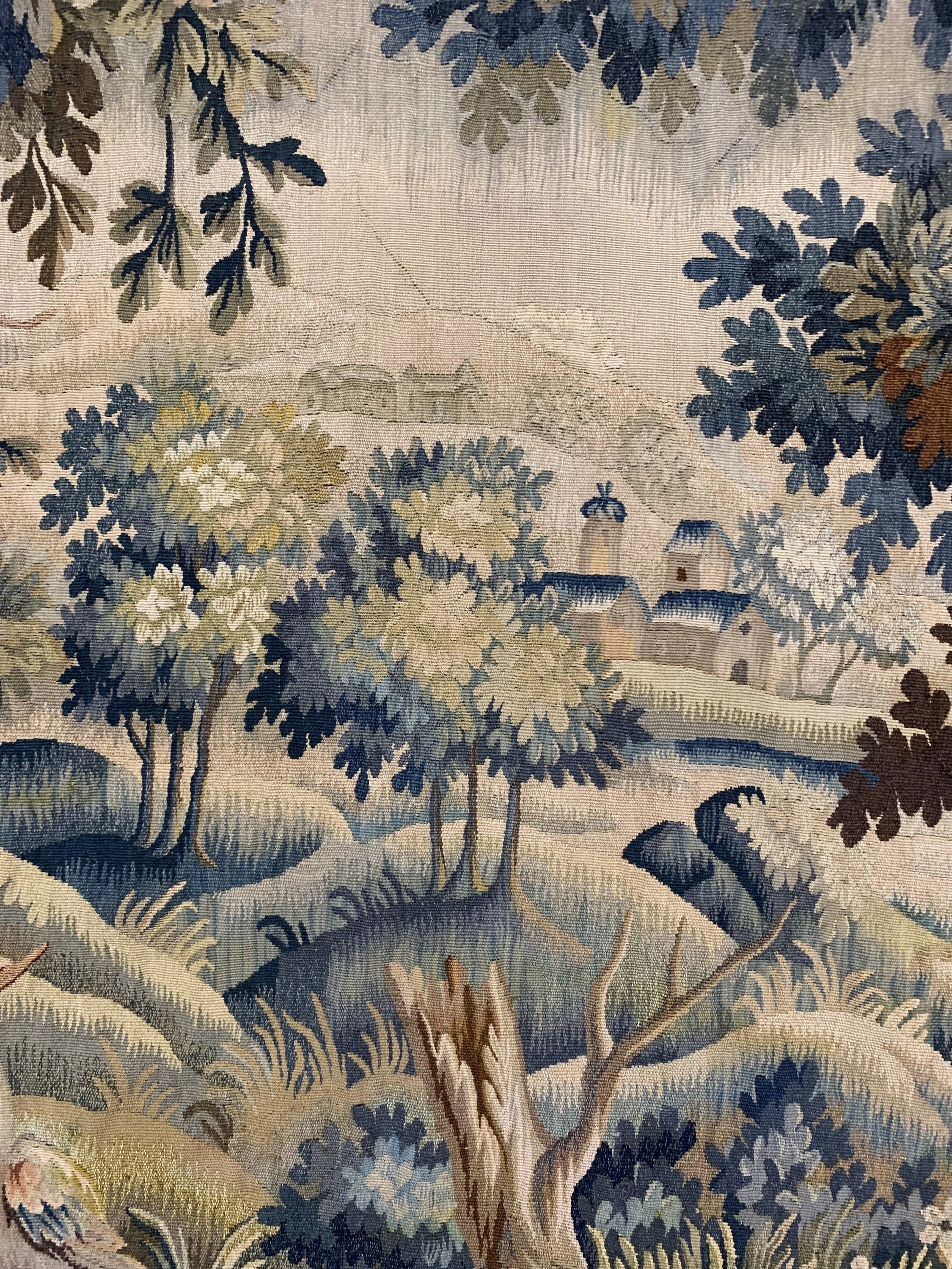 Detail b: Tapisserie antik, Flandern, 19.Jhd, Wolle auf Baumwolle, ca. 223 x 170 cm, EHZ: 2