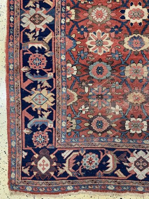 26774635f - Saruk#"Mahal#"antique, Persia, end of 19th century, wool on cotton, approx. 420 x 312 cm,condition: 4. Rugs, Carpets & Flatweaves