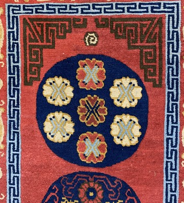 26774638d - 2 Lot Tibet, mid-20th century, wool on cotton,approx. 165 x 90 cm, condition: 2-3. Rugs, Carpets & Flatweaves