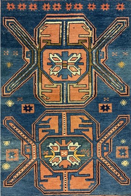 26774639e - 2 lots of Kazak antique, Caucasus, around 1900, wool on wool, approx. 160 x 105 cm, condition: 3-4. Rugs, Carpets & Flatweaves