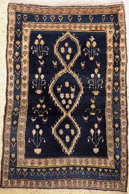 Image 26774640 - Hamadan antique, Persia, around 1900, wool on cotton, approx. 200 x 140 cm, condition: 2-3. Rugs, Carpets & Flatweaves