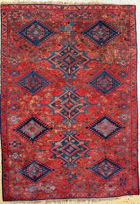 Image 26774642 - Antiker Sumakh, Kaukasus, Ende 19.Jhd, Wolle auf Wolle, approx. 200 x 140 cm, condition: 3.Rugs, Carpets & Flatweaves