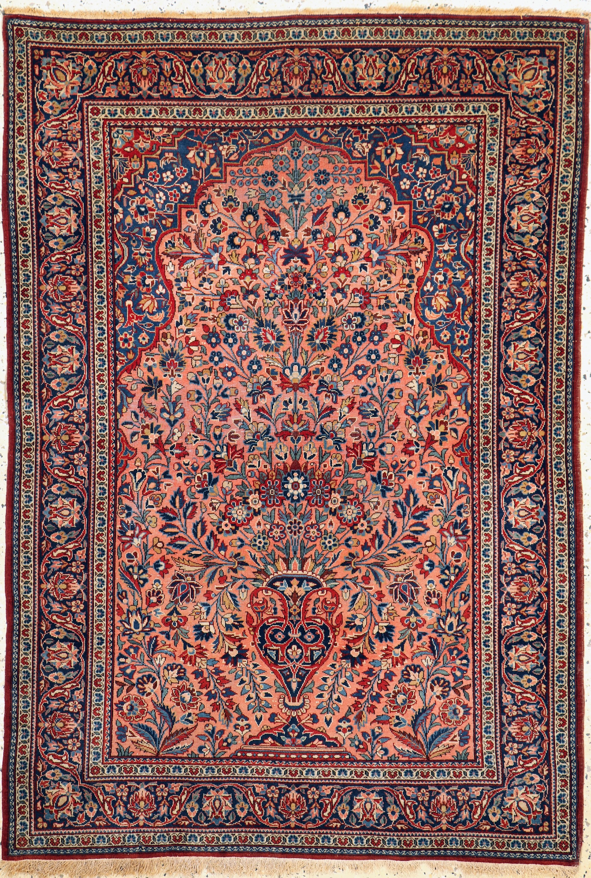 Keschan Kork antik, Persien, um 1900, Korkwolle auf Baumwolle, ca. 150 x 104 cm, EHZ: 2-3